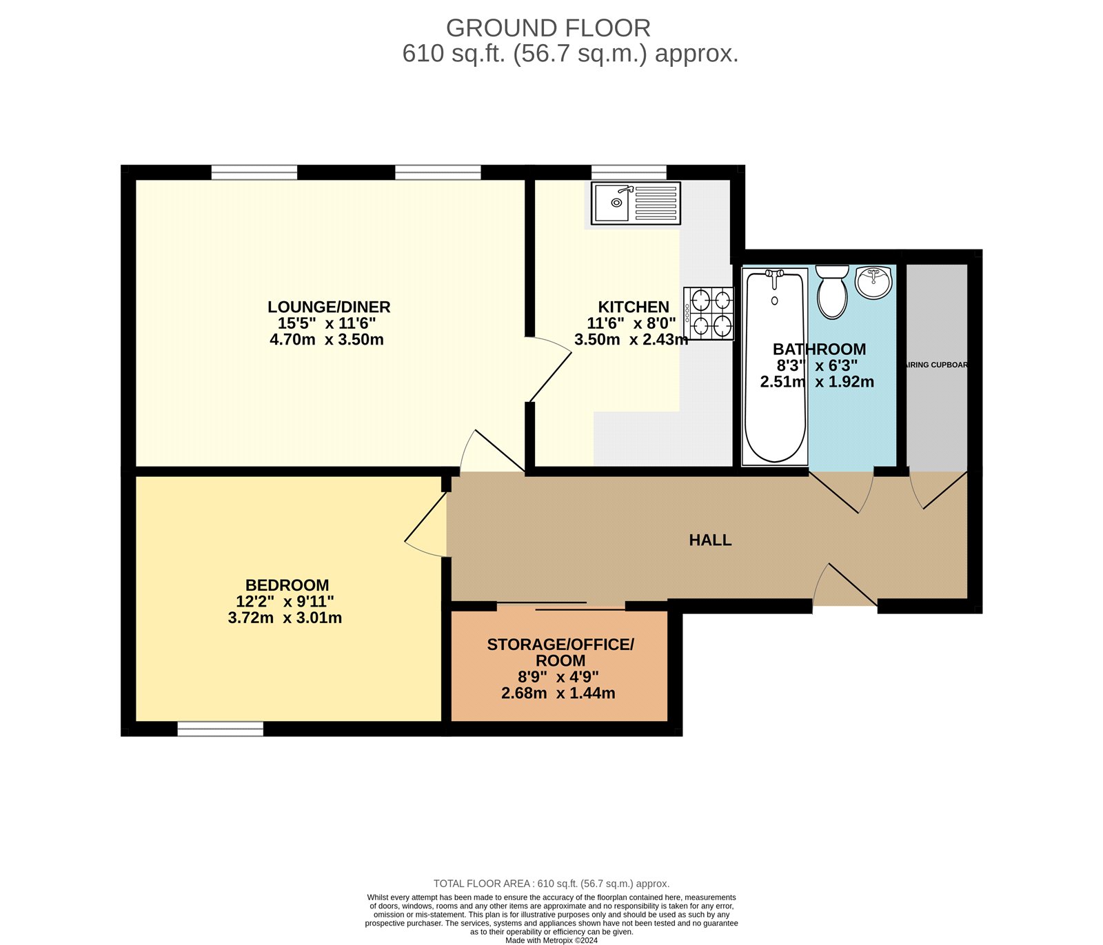 31, Elizabeth Way, Essex floorplan