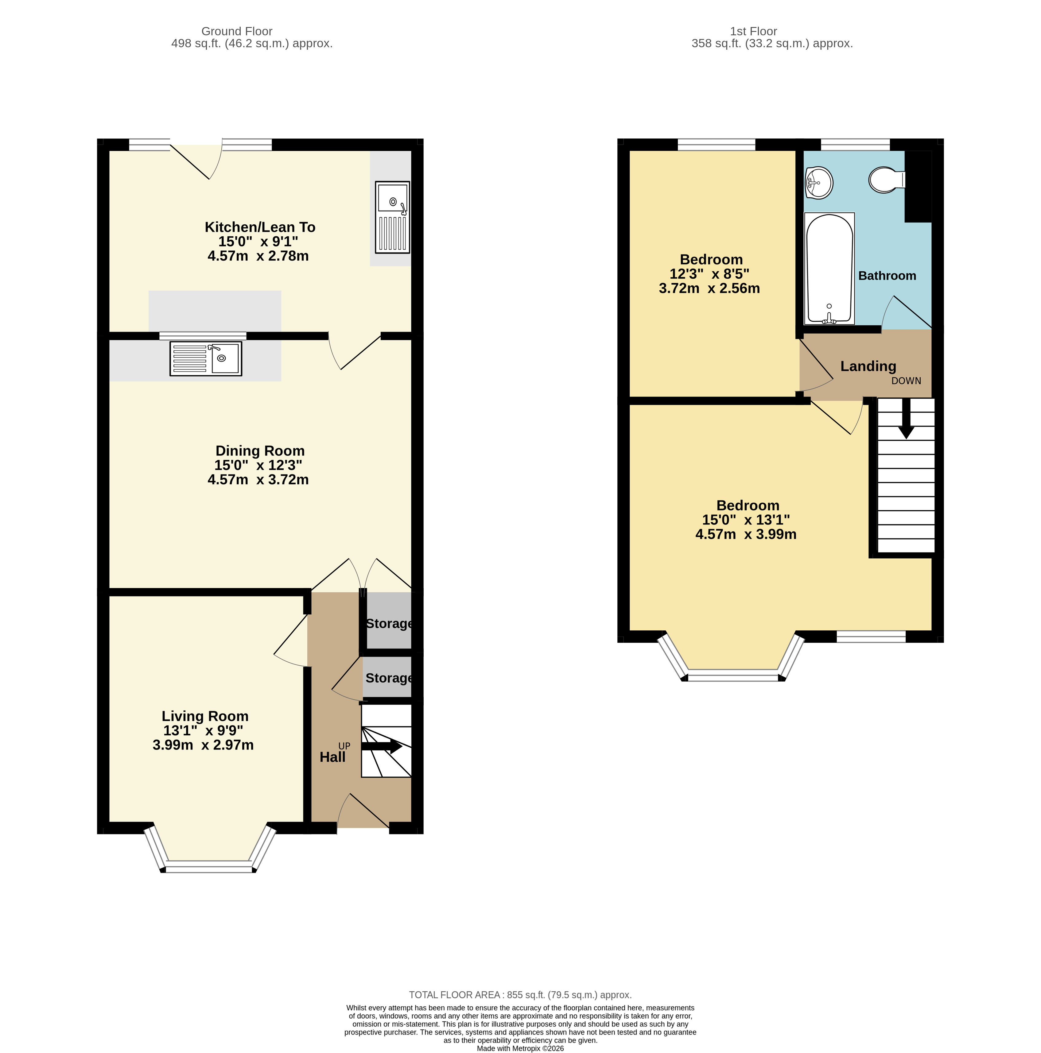 54, Leonard Road, Bristol floorplan