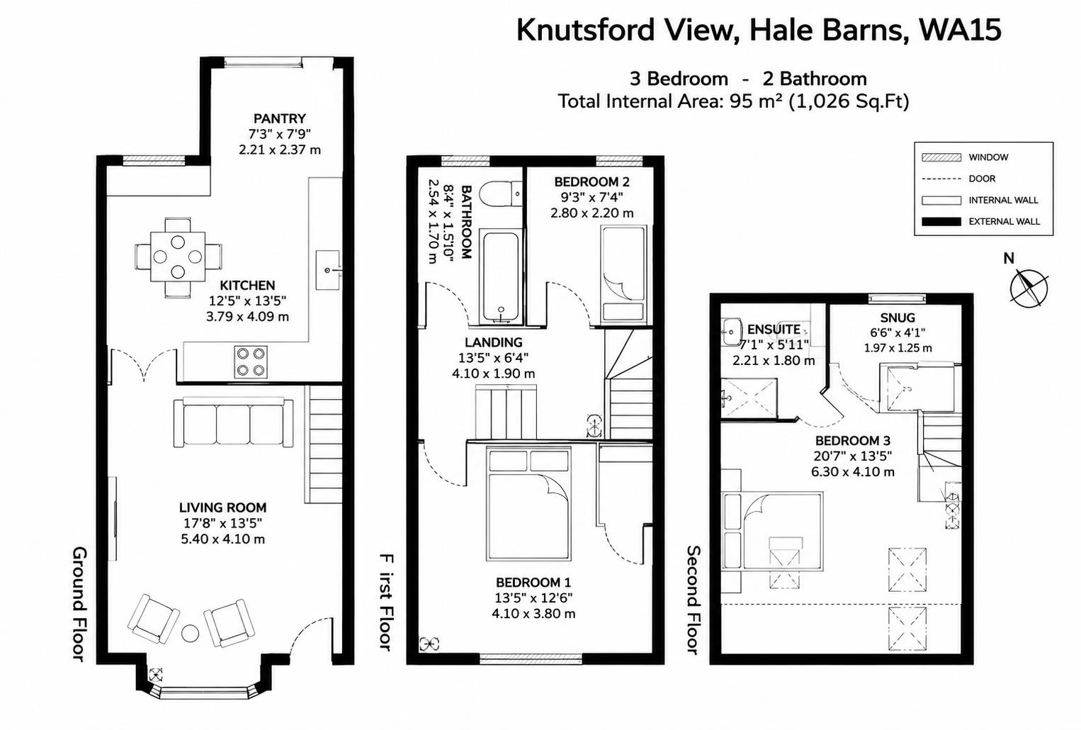 5, Knutsford View, Altrincham floorplan
