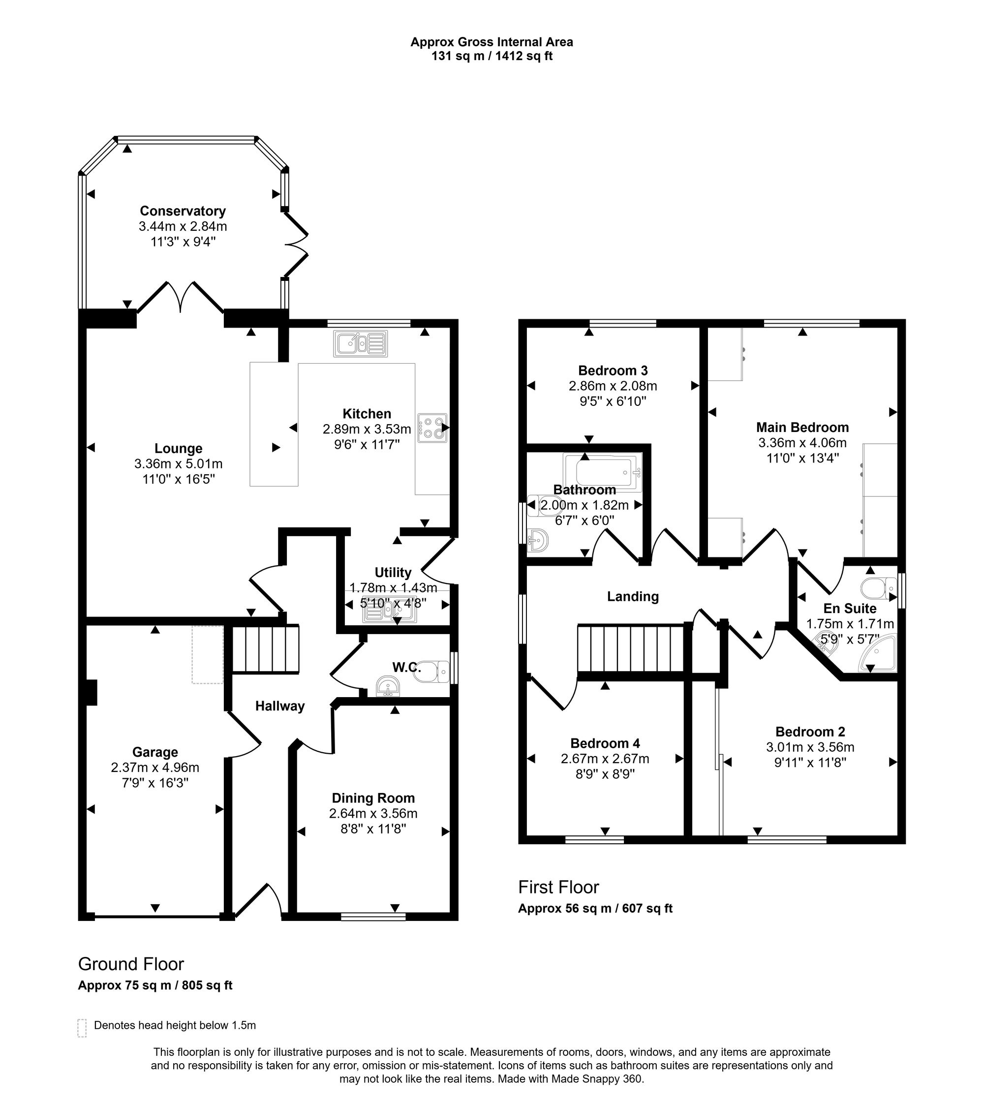 52 Fairman Drive, Wigan floorplan