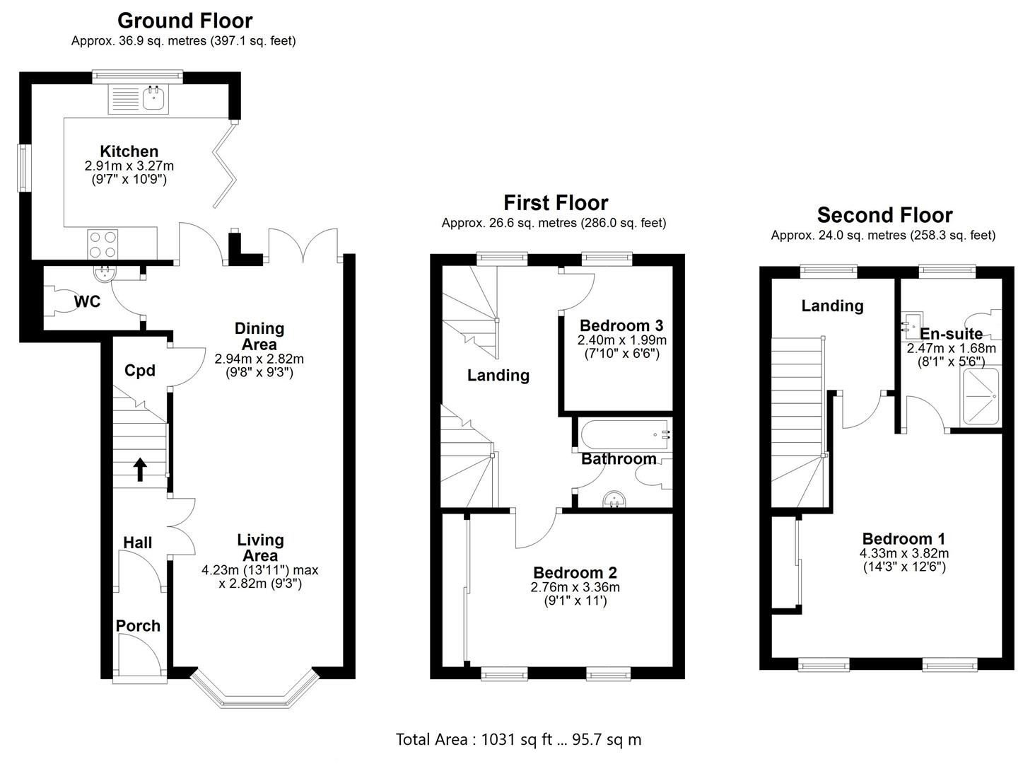 53, Alpha Road, Cambridge floorplan