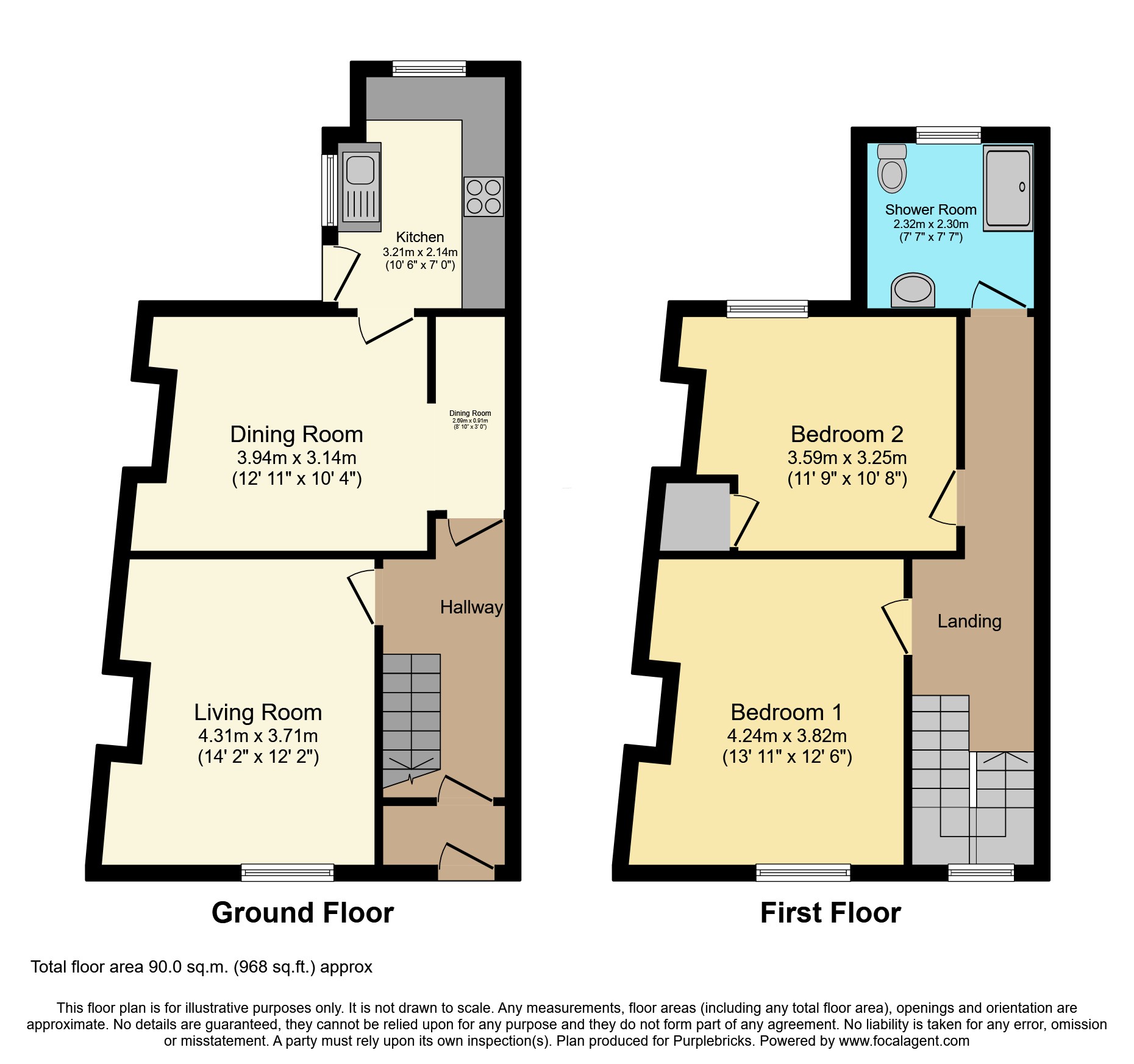 43, Sithney Street, Plymouth floorplan