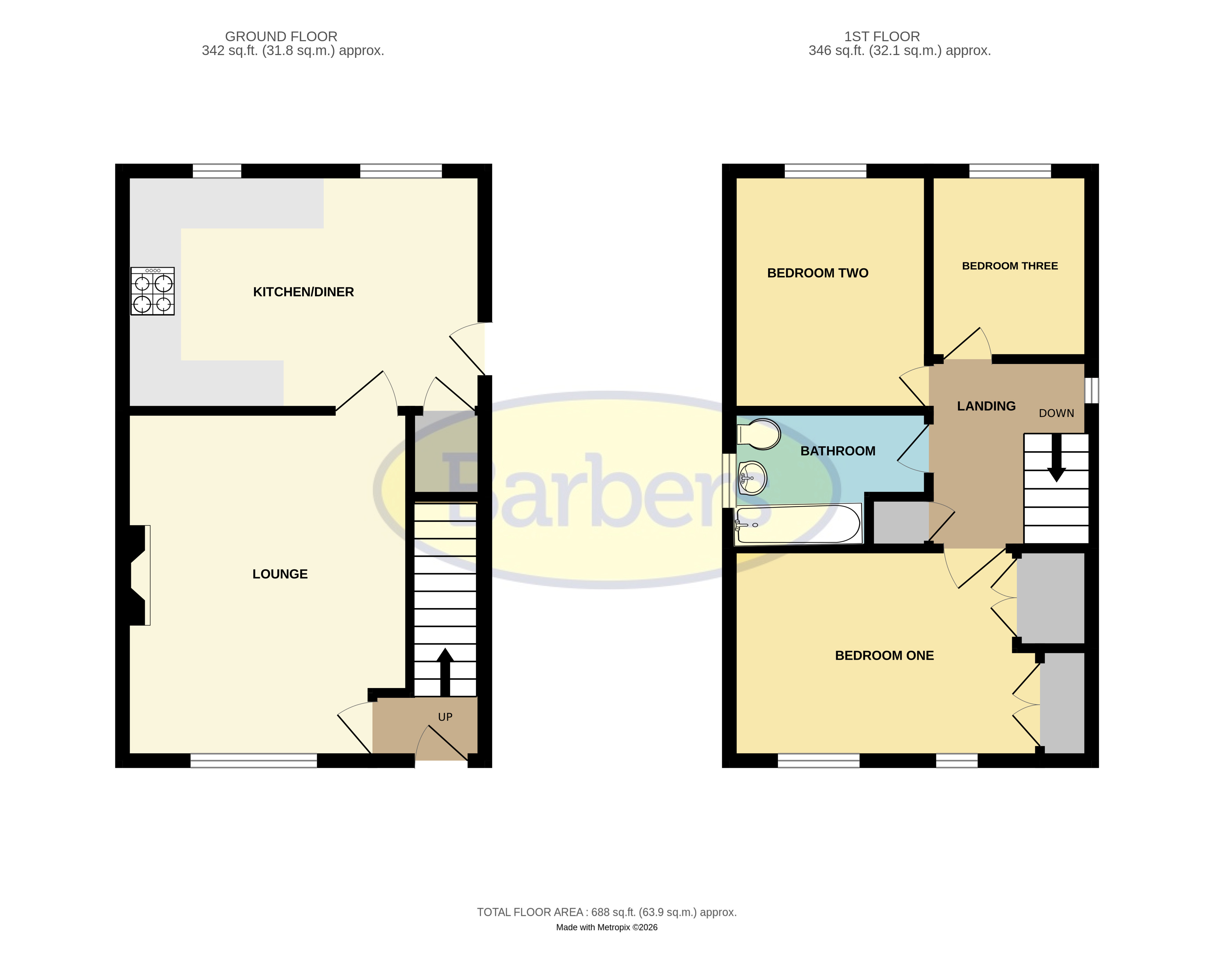 26, Coronation Drive, Telford floorplan