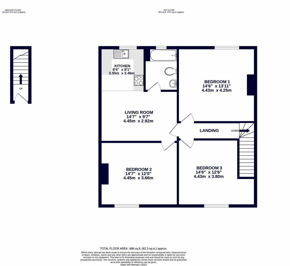Flat, 5A,, Whiteleys Parade, Hillingdon floorplan