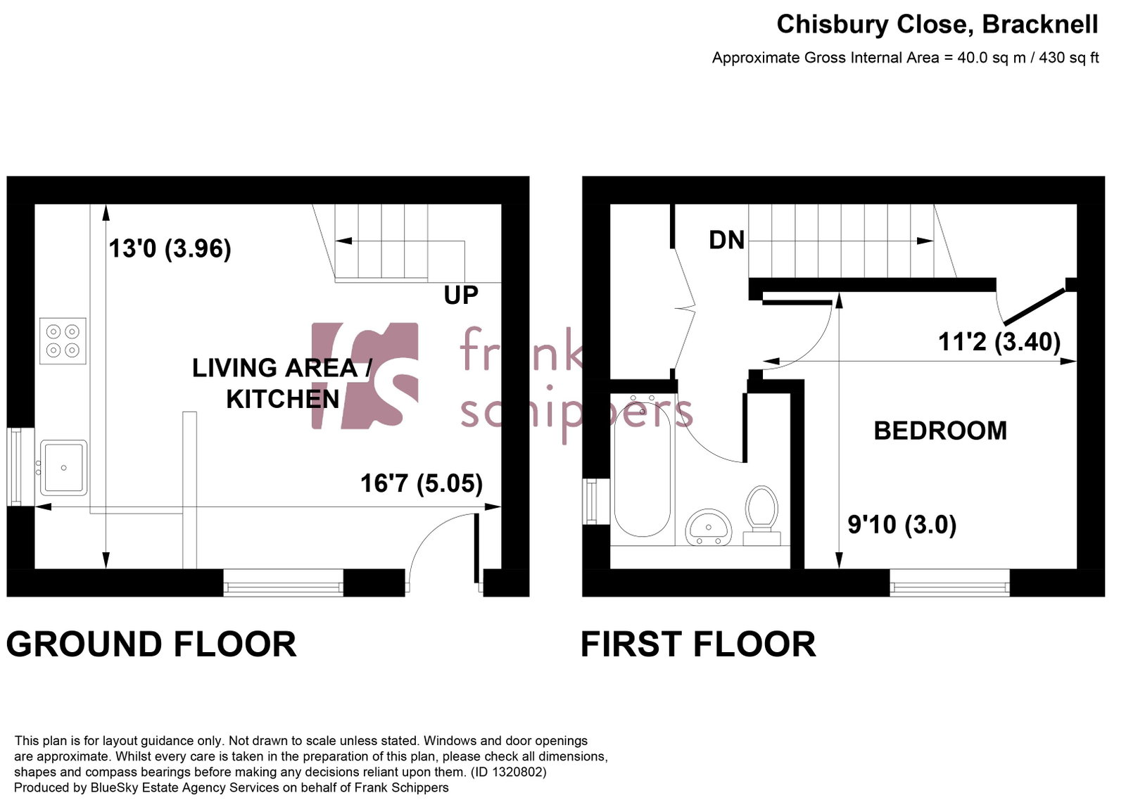 94, Chisbury Close, Bracknell floorplan