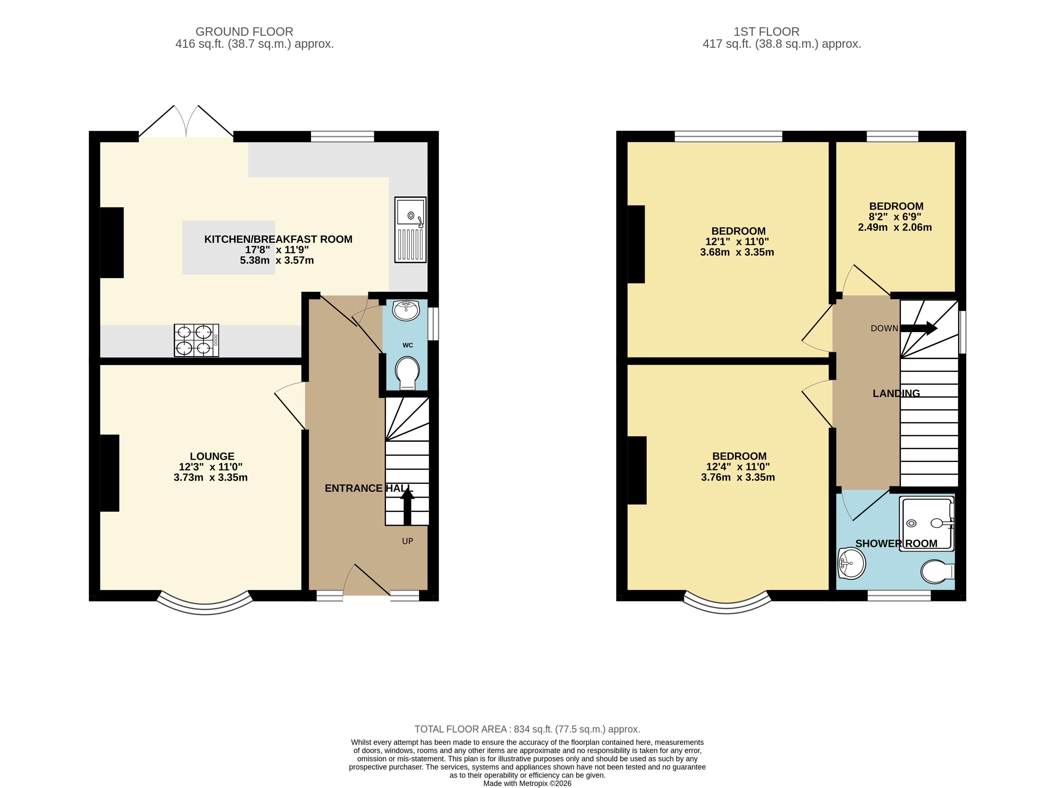33, Leigh Road, Westbury floorplan
