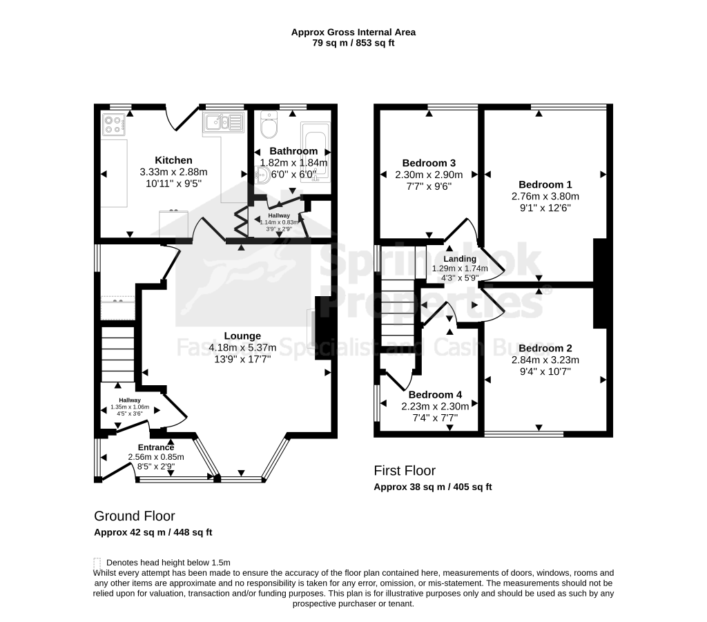 88, Poole Crescent, Birmingham floorplan