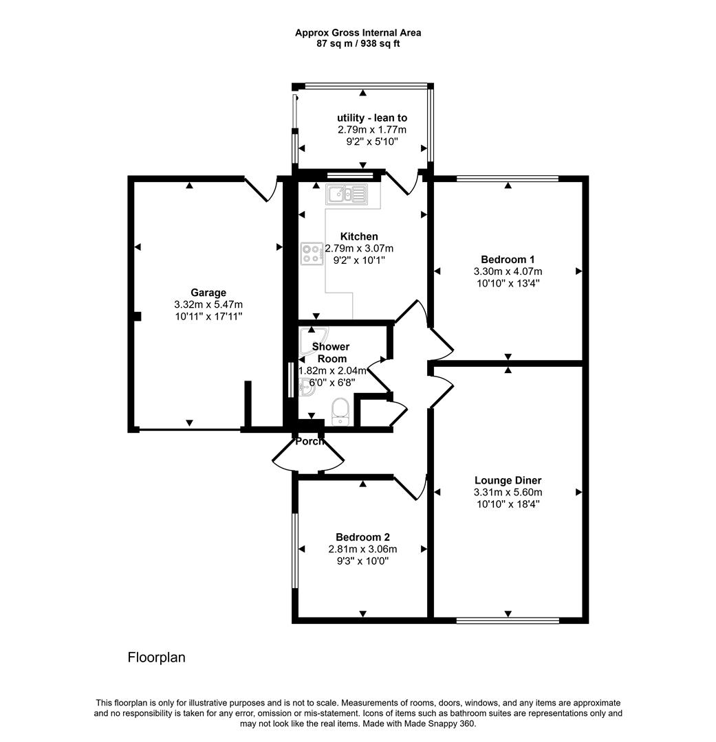 80, Lea Vale Road, Stourbridge floorplan