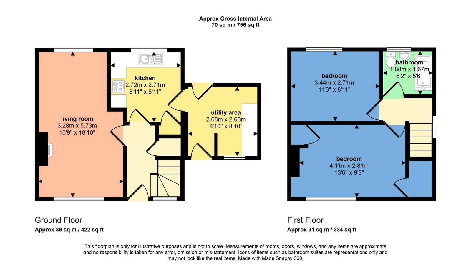 47, Dalegarth Avenue, Carlisle floorplan