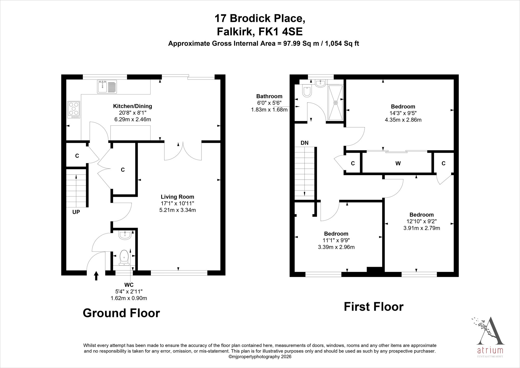 17 Brodick Place, Falkirk floorplan