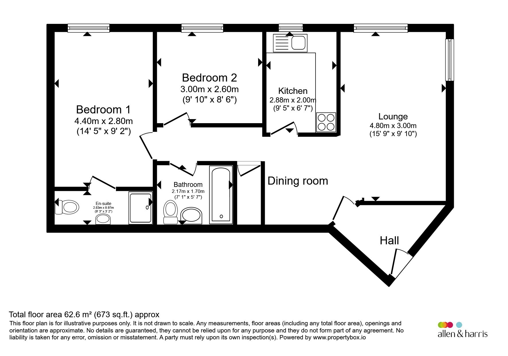 21, Plas St. Pol De Leon, Penarth floorplan