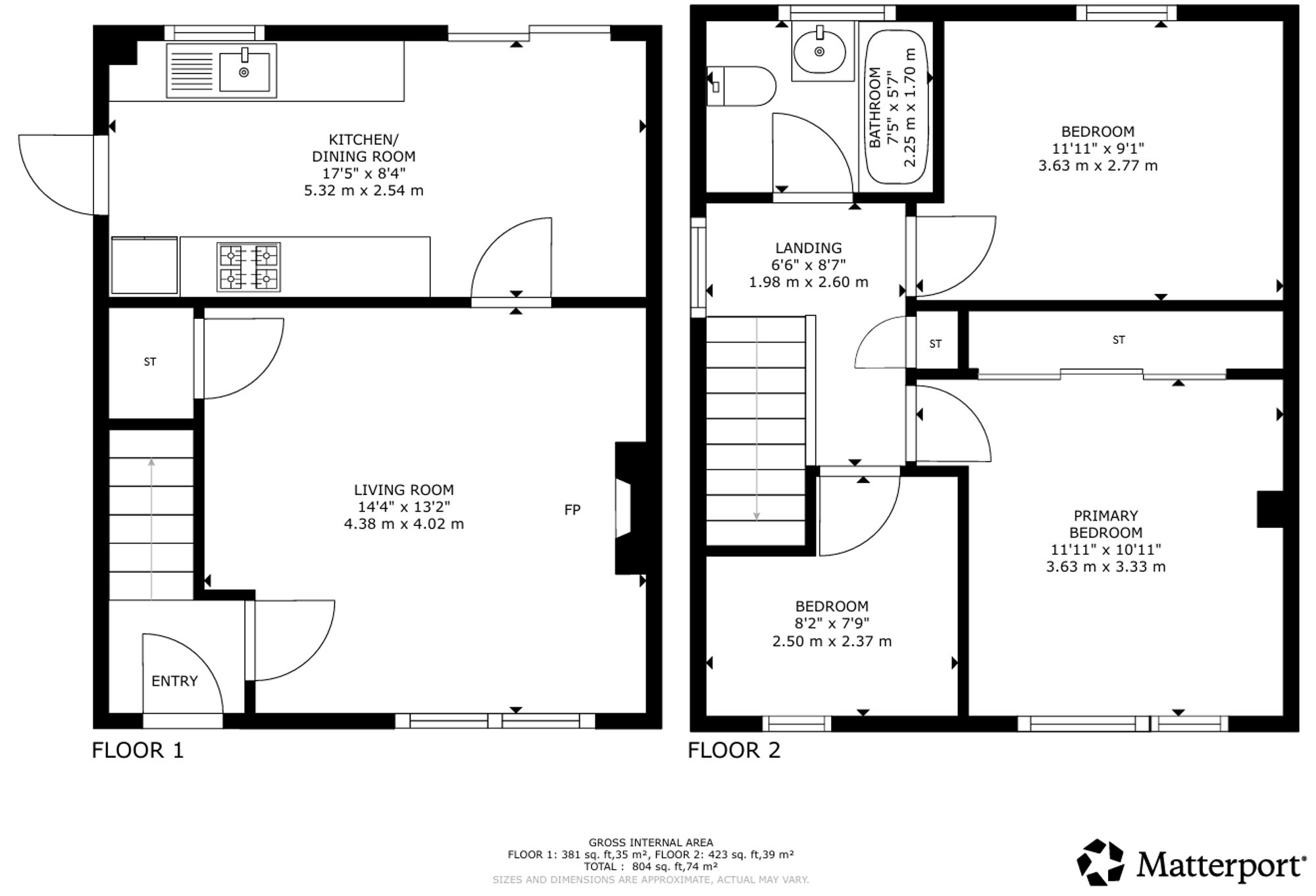 North Field, Glasgow floorplan