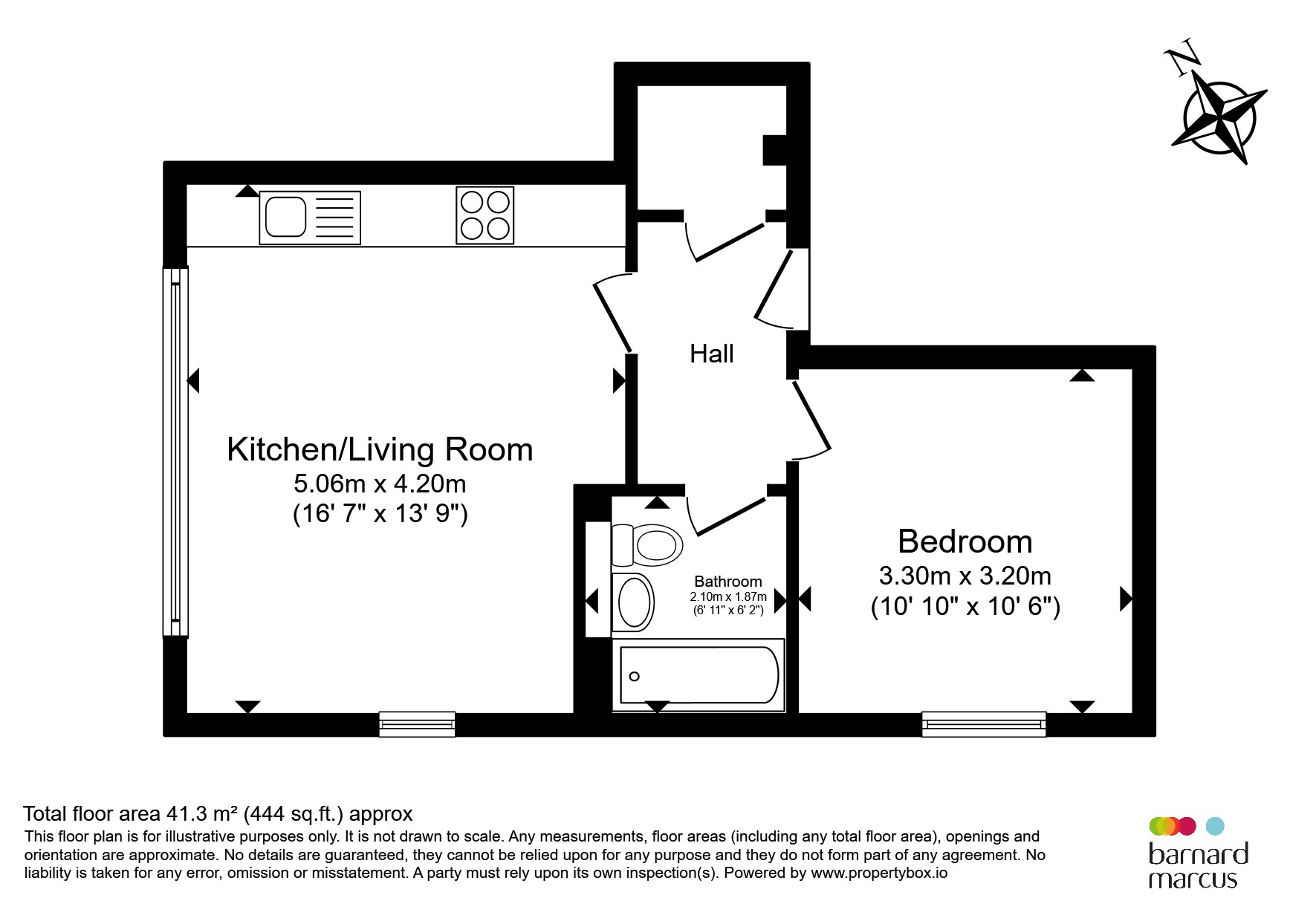 Flat 7, Clearway Court, 139, Croydon Road, Caterham floorplan
