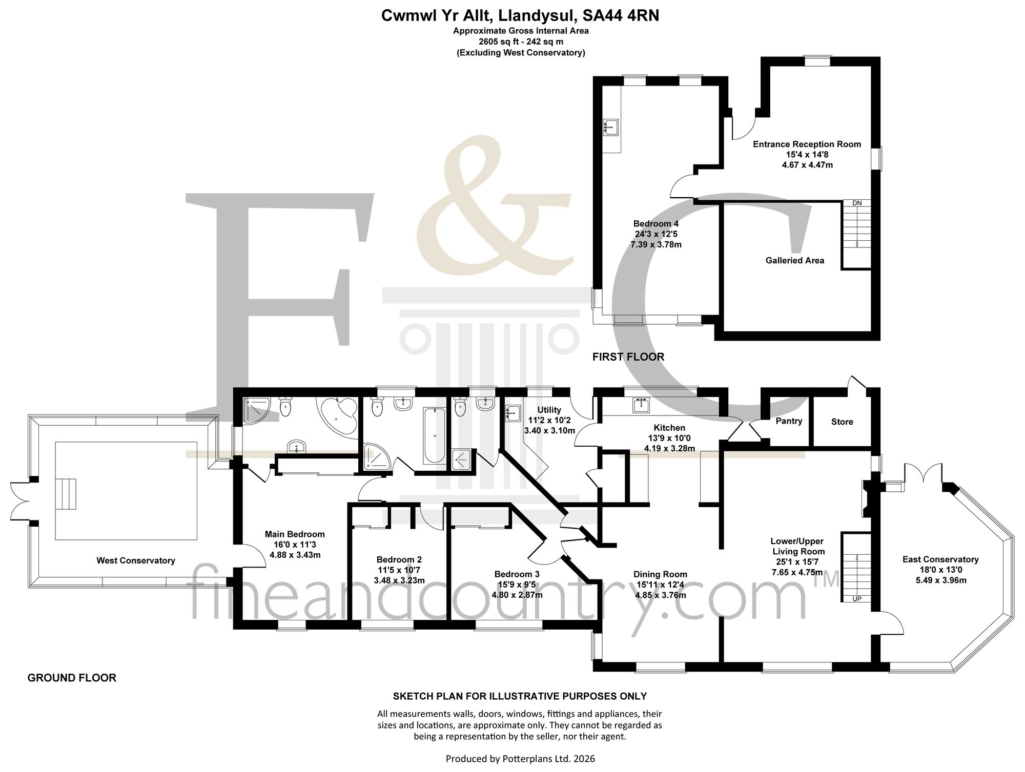 Cwmwl Yr Allt, Llandysul floorplan