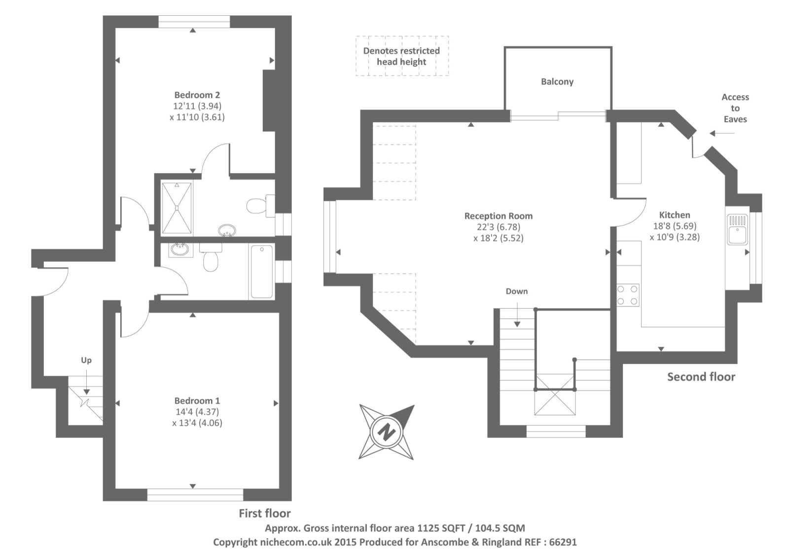 23d, Dollis Avenue, London floorplan
