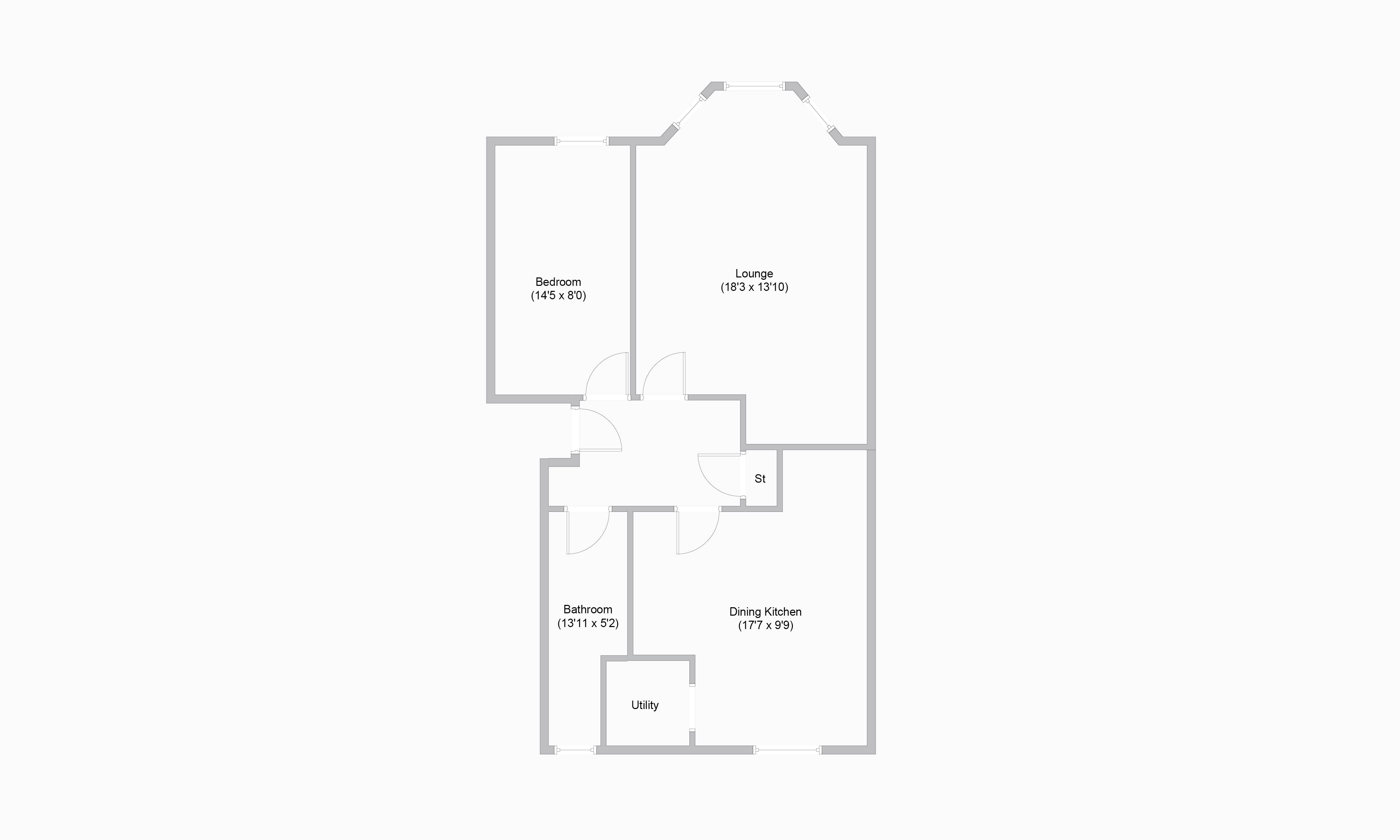Flat 0/1, 108, Dundrennan Road, Glasgow floorplan