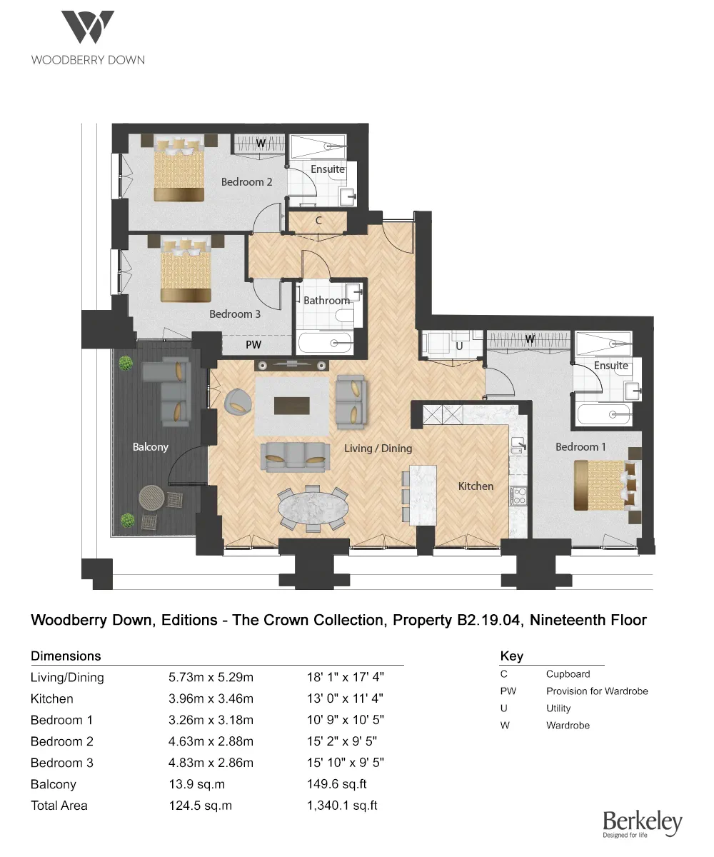 Woodberry Down, Goodchild Road, London floorplan