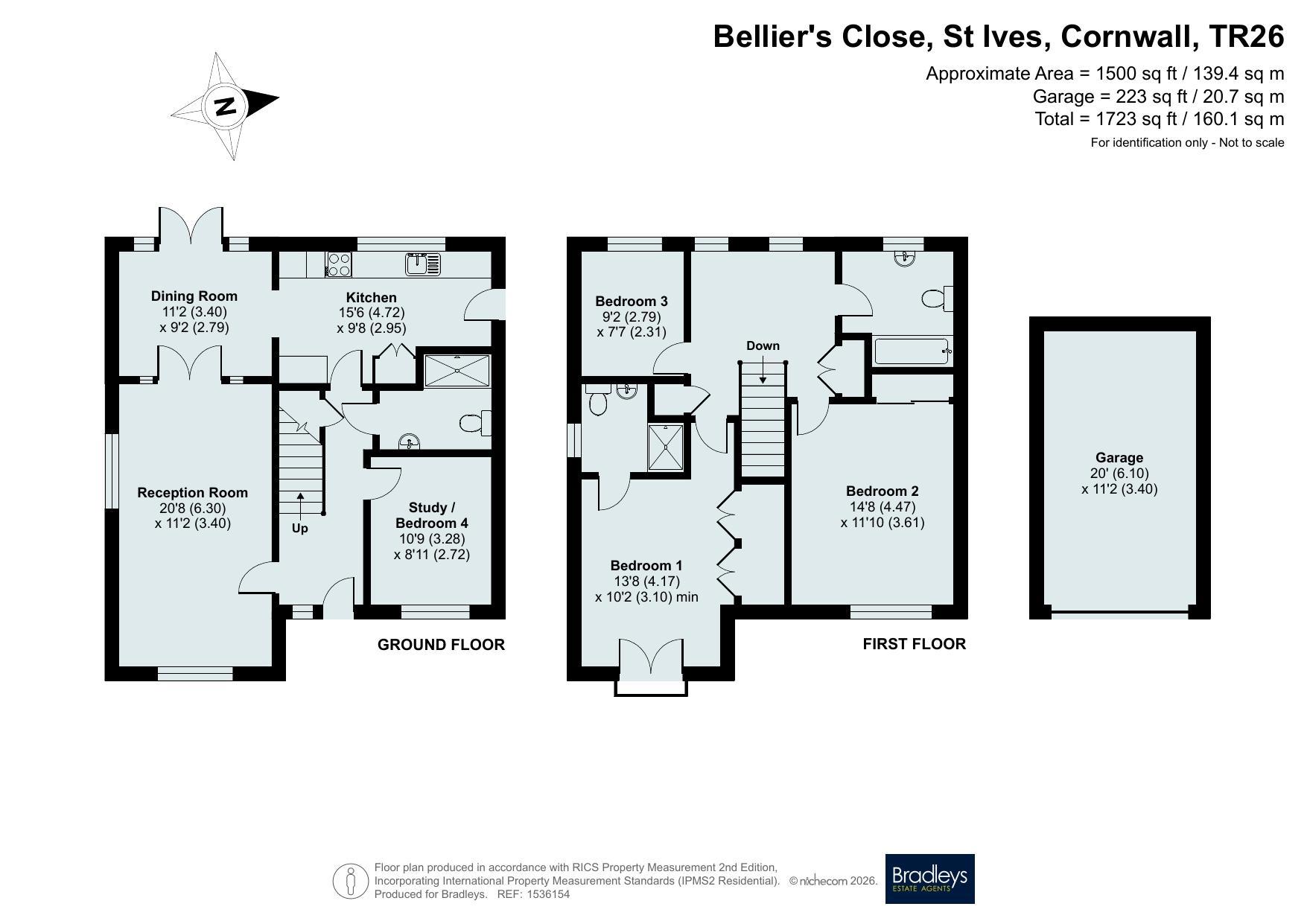 Bellier's Close, Cornwall floorplan