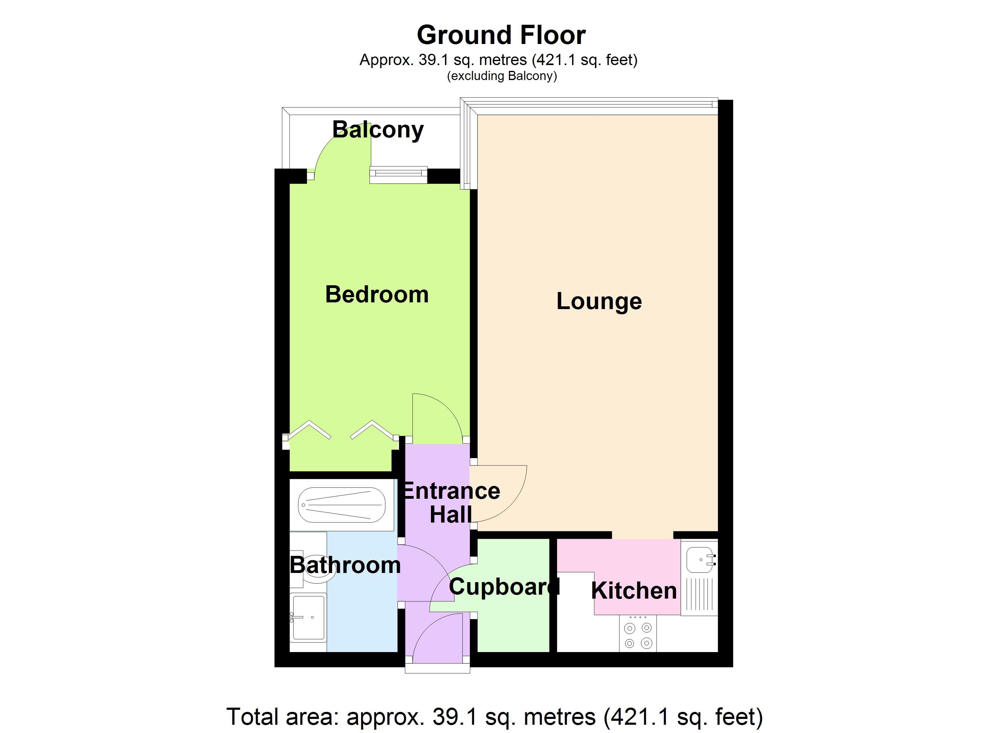 21, Brinton Lane, Hythe floorplan