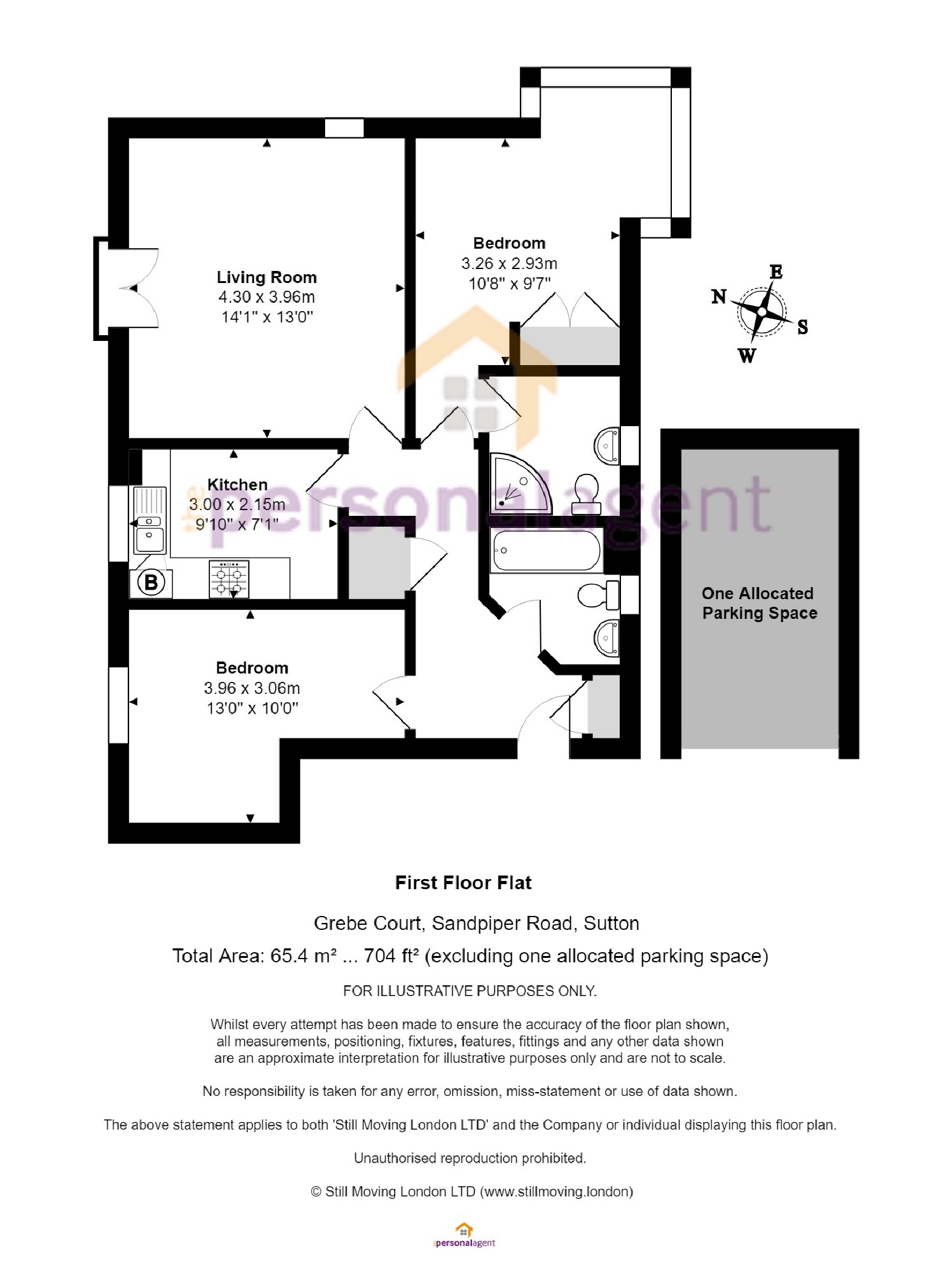 2 Bedrooms Flat for sale in Grebe Court, Sutton, Surrey SM1