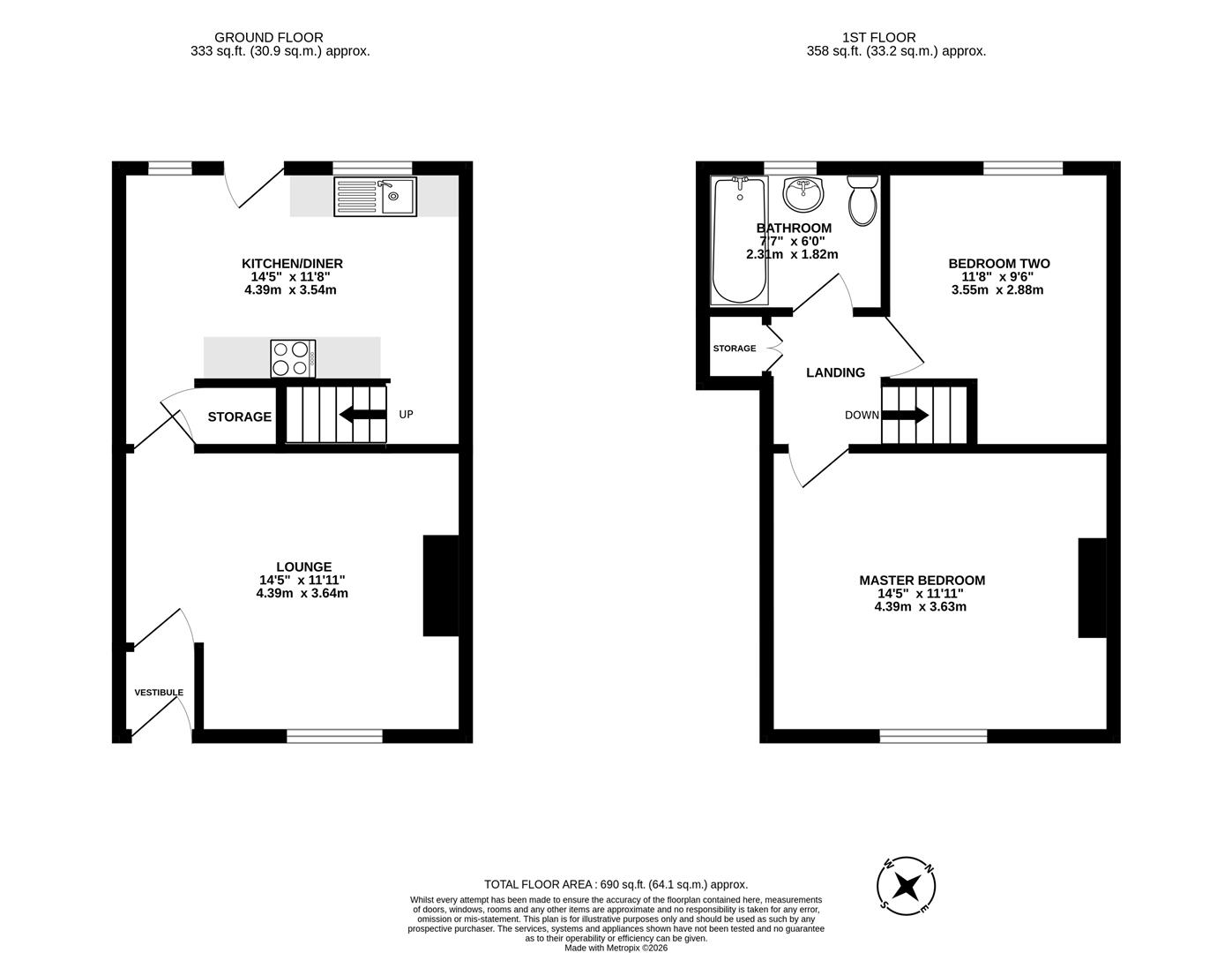 4, Tyne Street, Preston floorplan