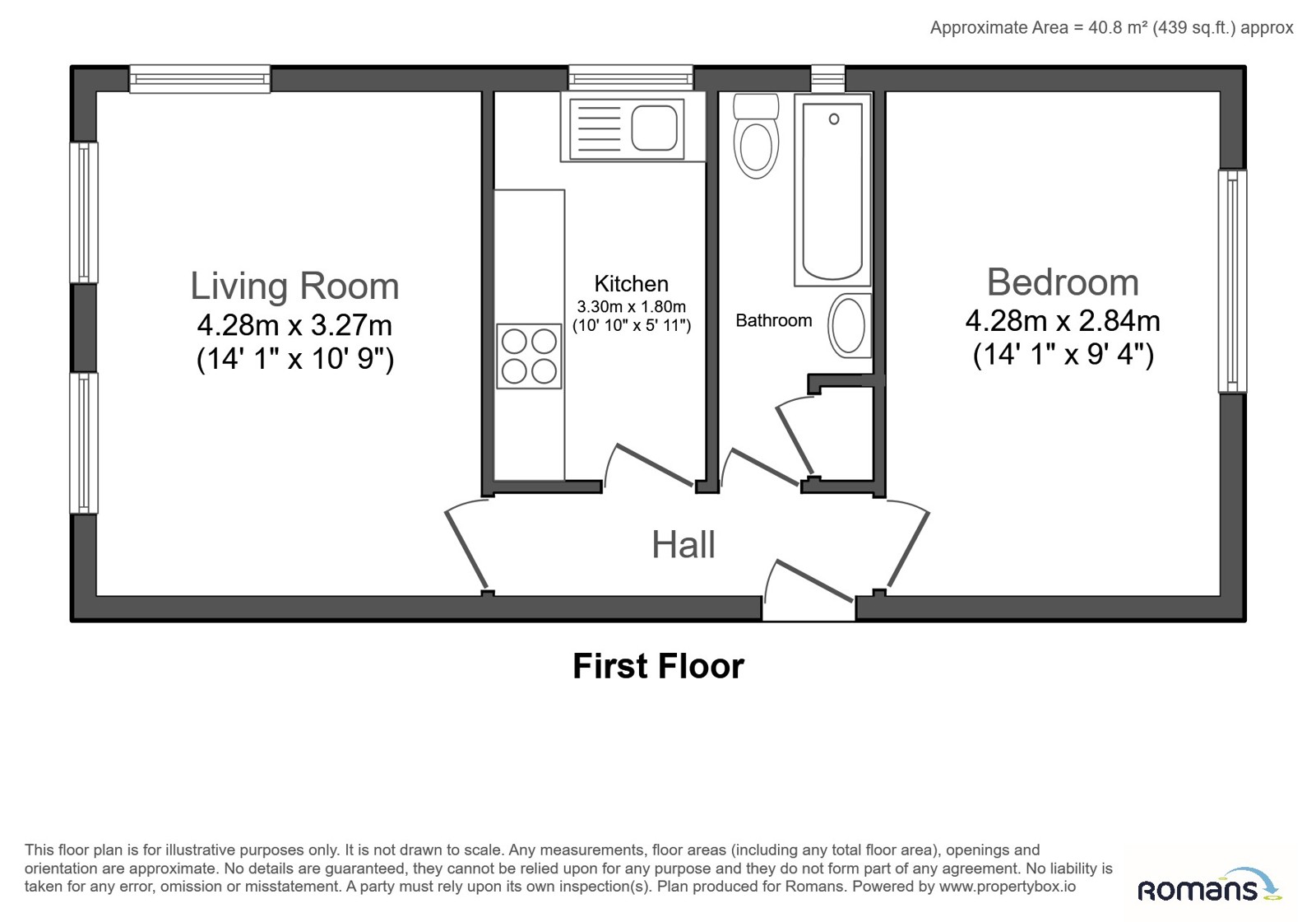 Flat 4, 71, Shawfield Road, Aldershot floorplan