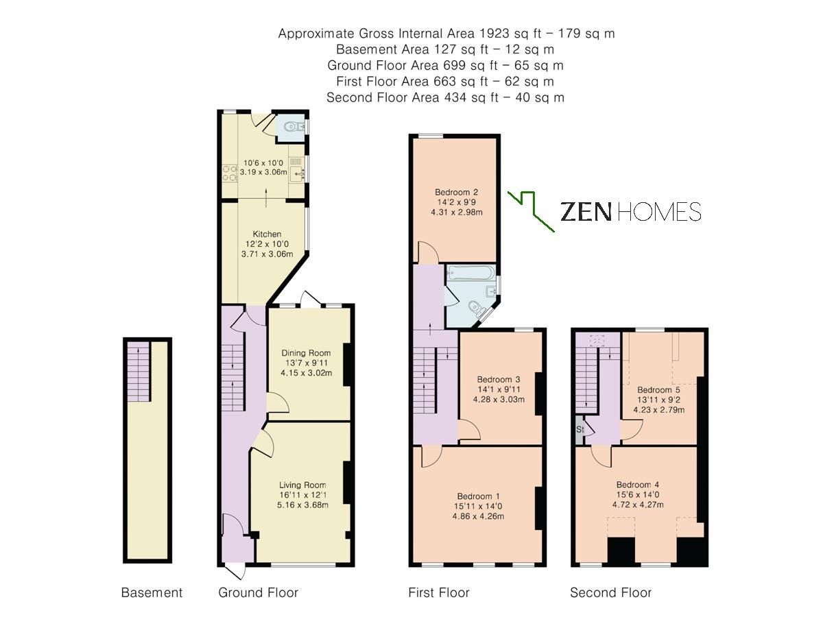 16 Victoria Road, London floorplan