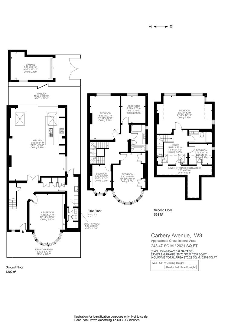 Carbery Avenue, London W3, 6 bedroom semidetached house for sale