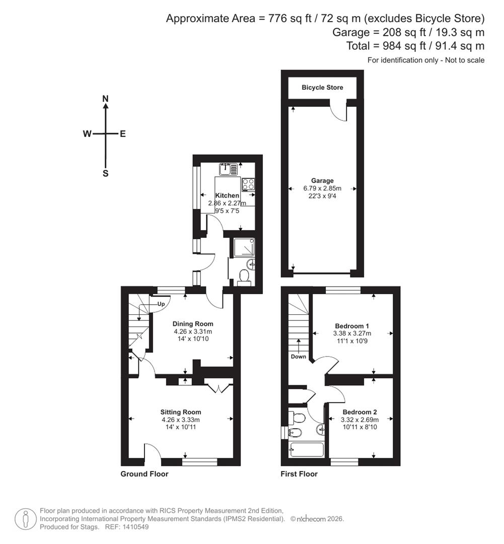 1 Church Cottages, Barnstaple floorplan