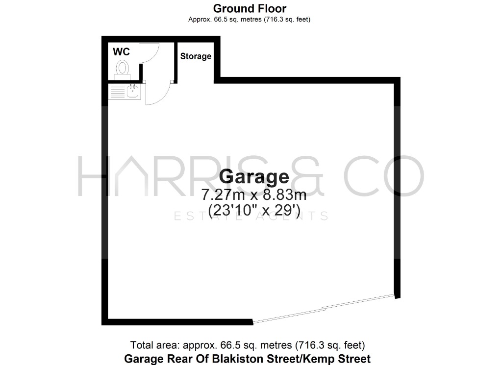 Rear of 96-98,, Kemp Street, Fleetwood floorplan