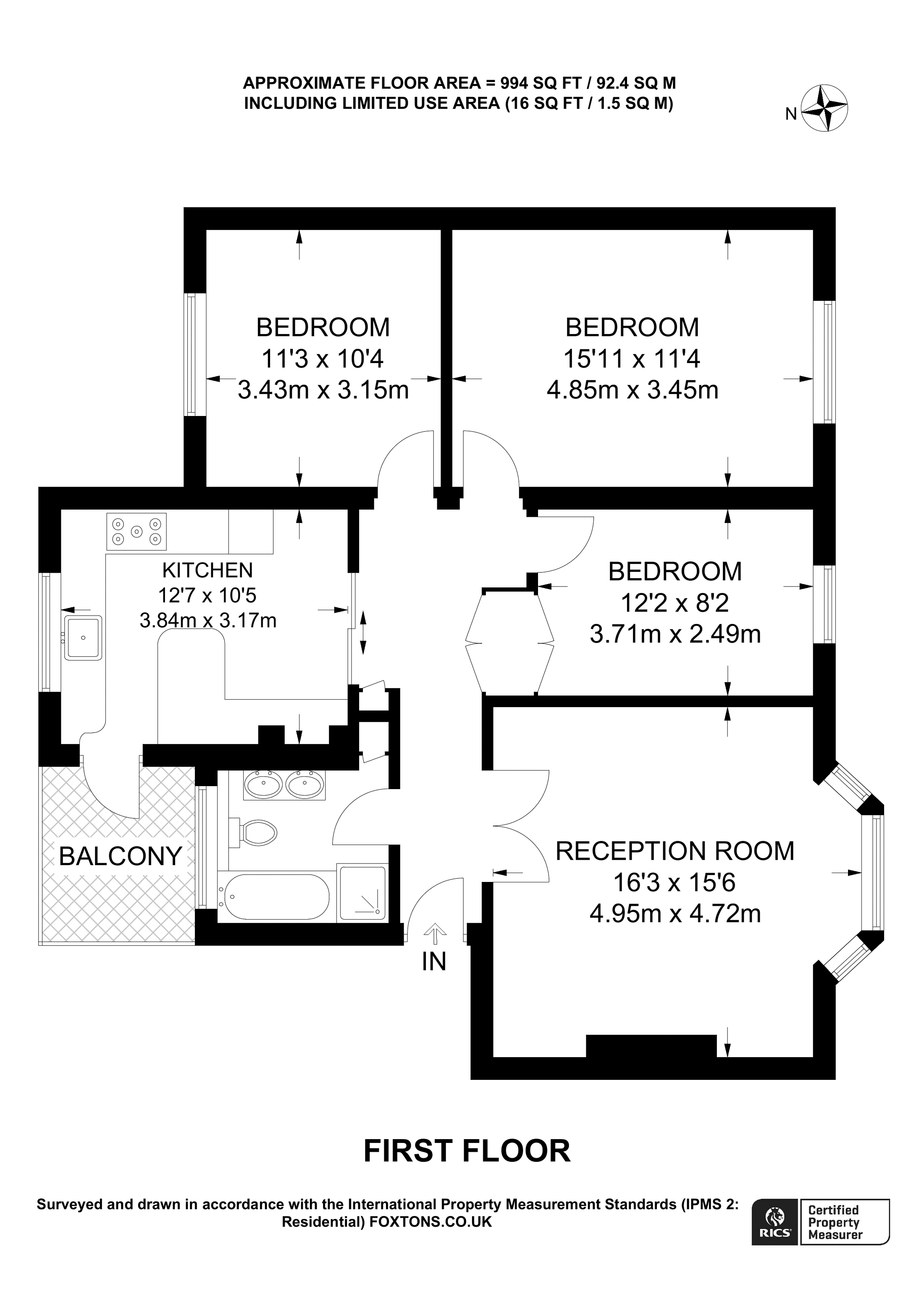 Holders Hill Road, Holders Hill, London NW4, 3 bedroom flat for sale