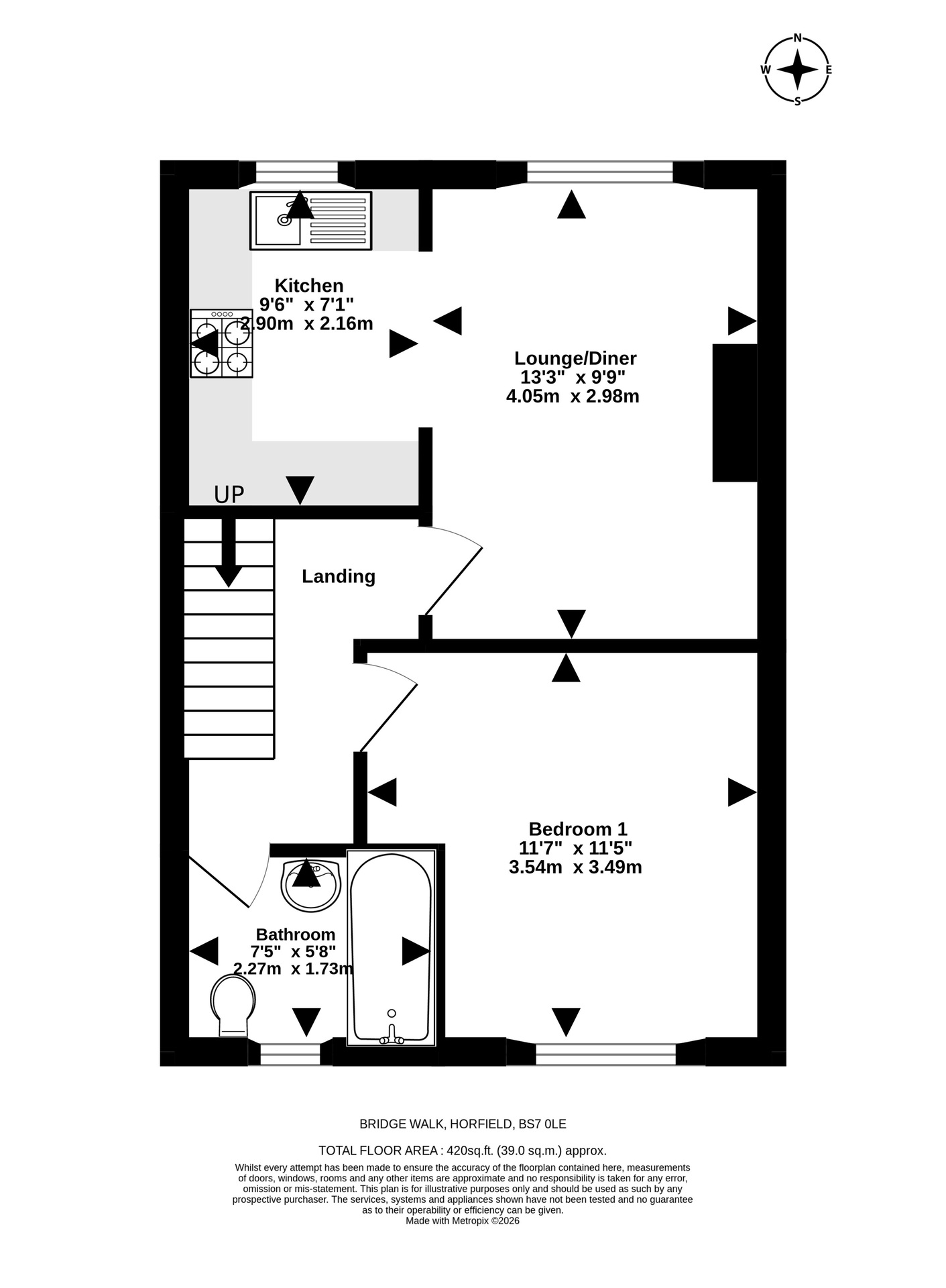 First Floor Flat, Bristol floorplan