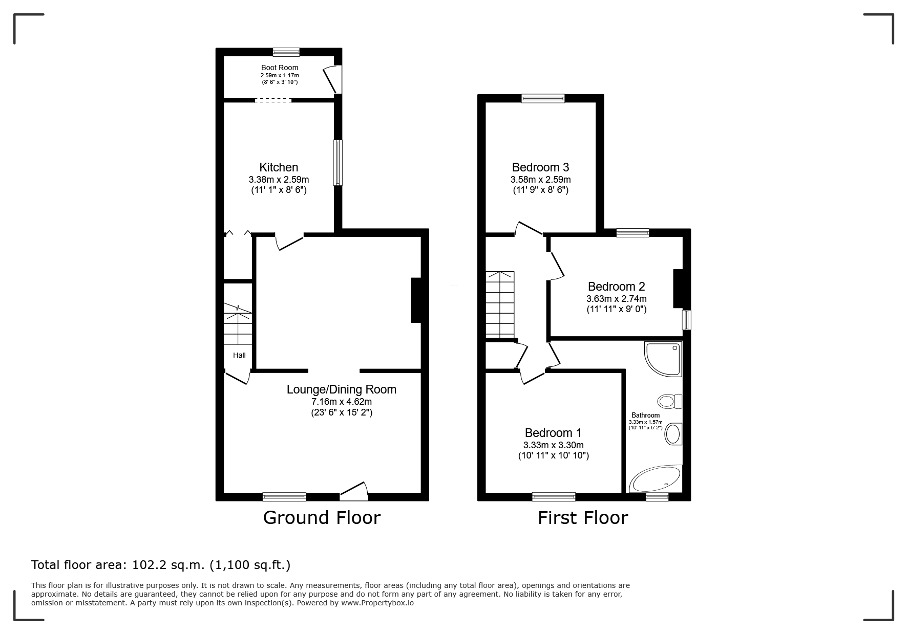 9, Albert Street, Mansfield floorplan