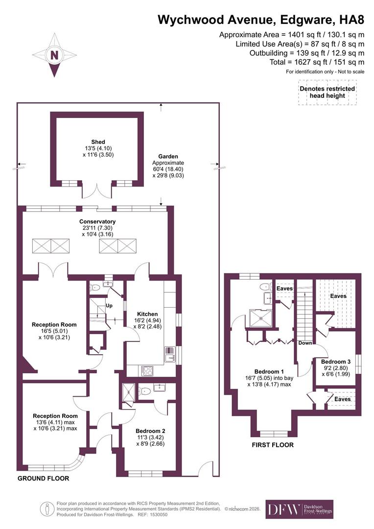 11, Wychwood Avenue, Edgware floorplan