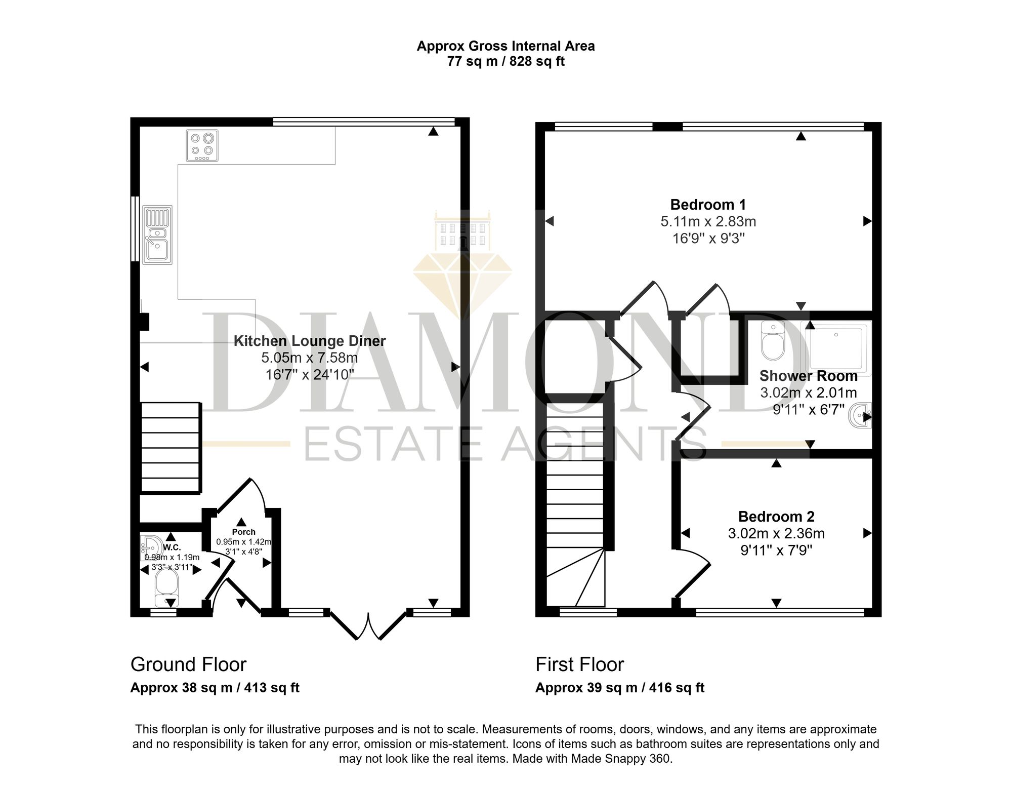3 Blundells Square Horsdon Road, Tiverton floorplan