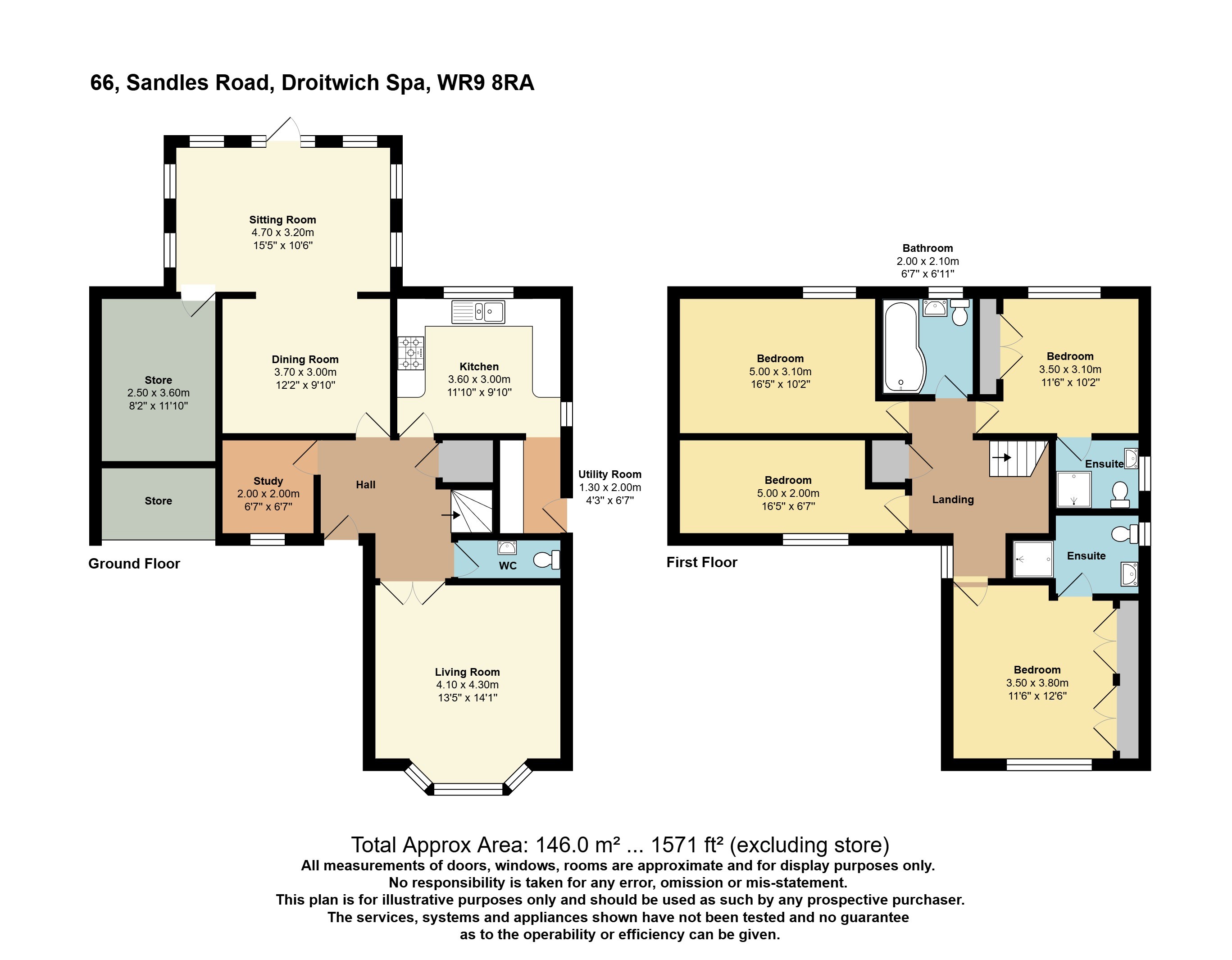 66, Sandles Road, Worcestershire floorplan