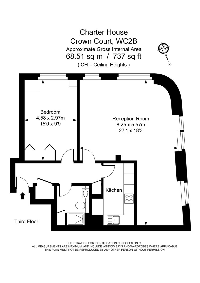 1 Bedrooms Flat to rent in Charter House, Crown Court WC2B