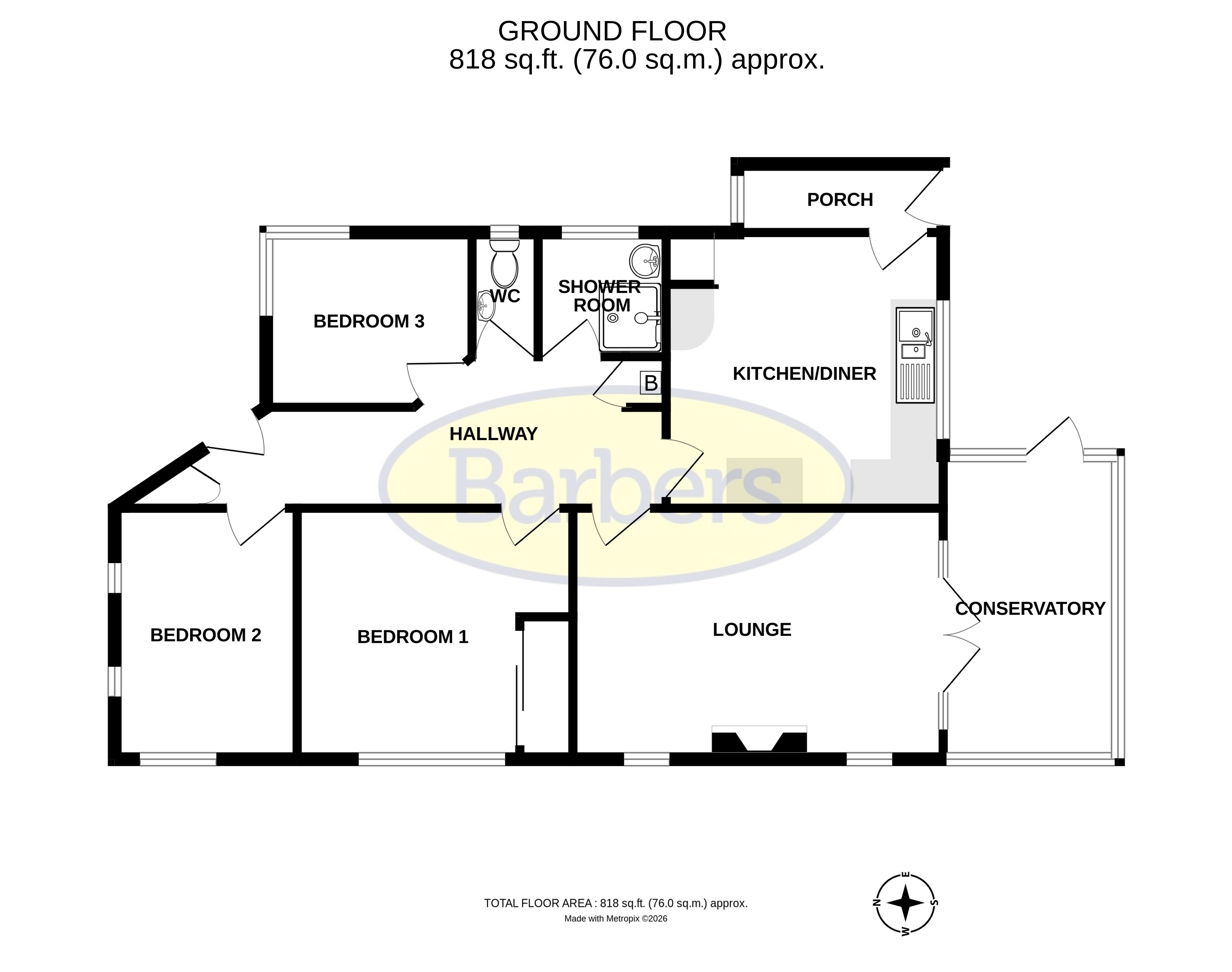 8, Crescent Road, Telford floorplan
