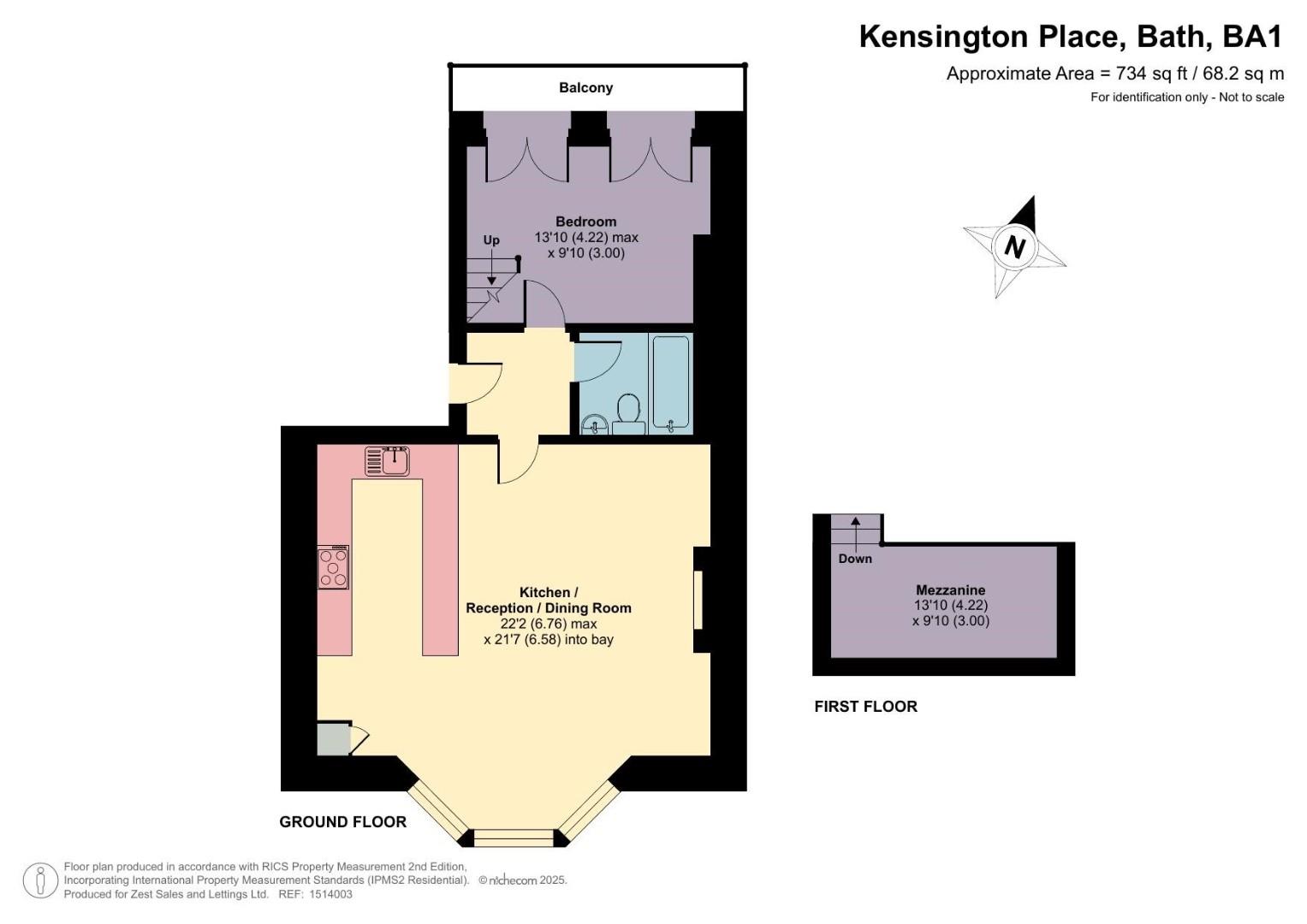 Flat 4, 16 Kensington Place, Bath floorplan
