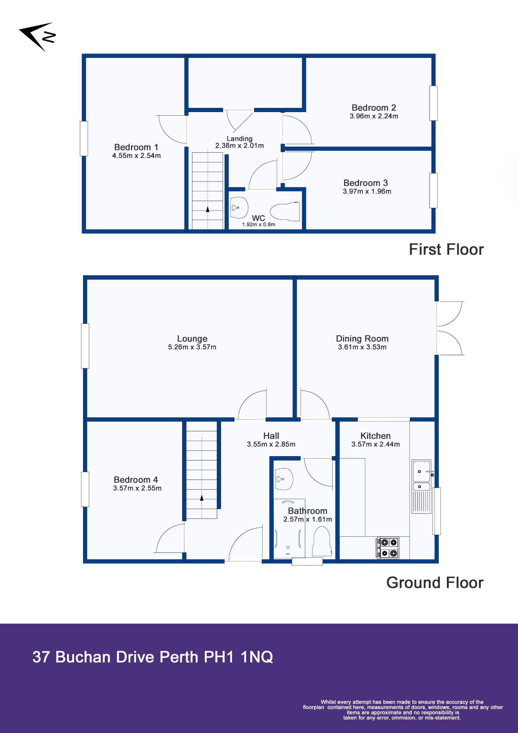 37 Buchan Drive, Perth, PH1 1NQ floorplan