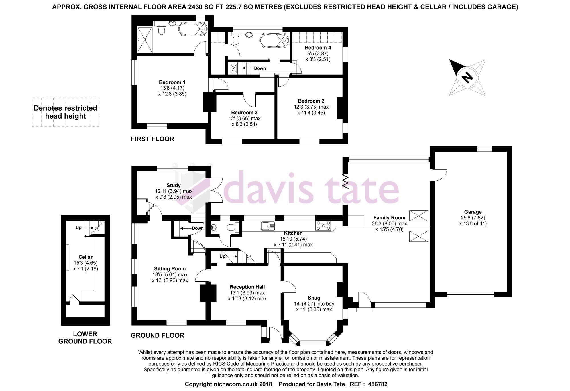 4 Bedrooms Detached house for sale in Knowl Hill, Reading RG10