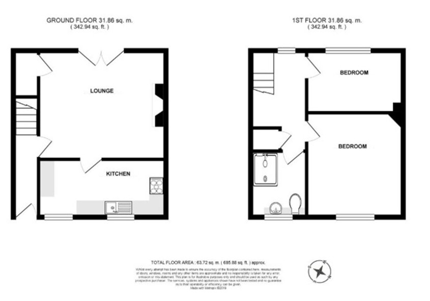 2, William Street, Ulverston floorplan