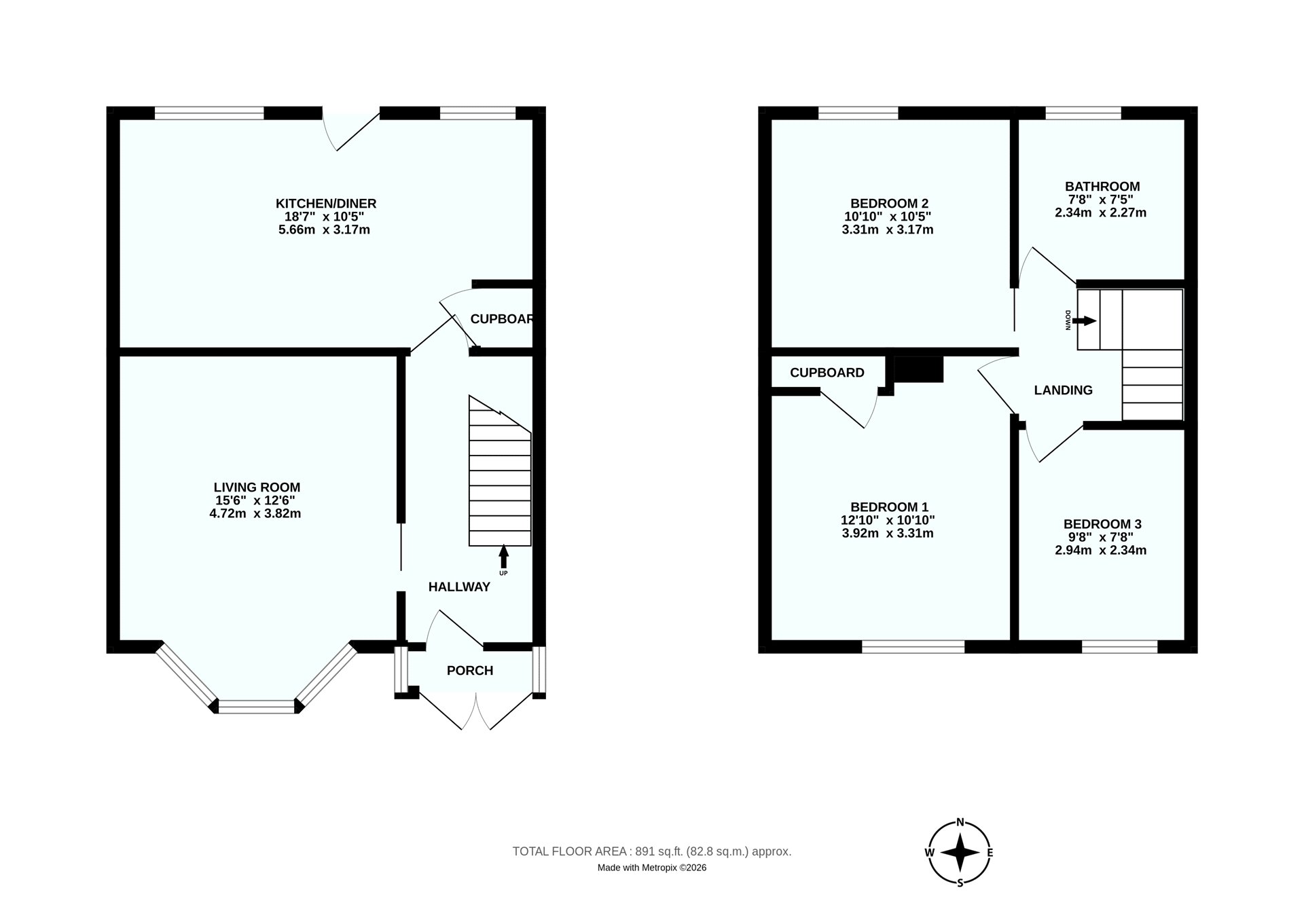 43, Lympne Avenue, Devon floorplan