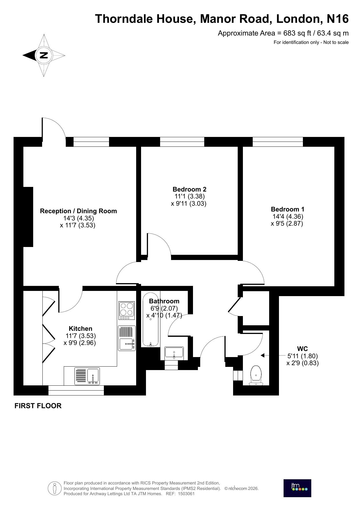 6 Thorndale House, Manor Road, London floorplan