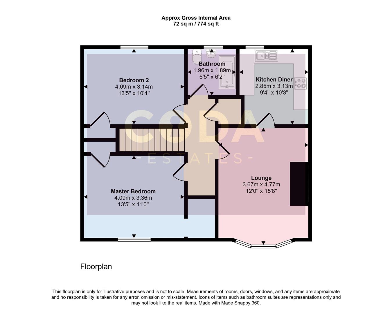 Coltmuir Street, Glasgow floorplan
