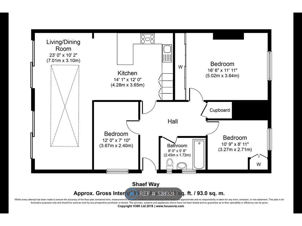 3 Bedrooms Maisonette to rent in Shaef Way, Teddington TW11