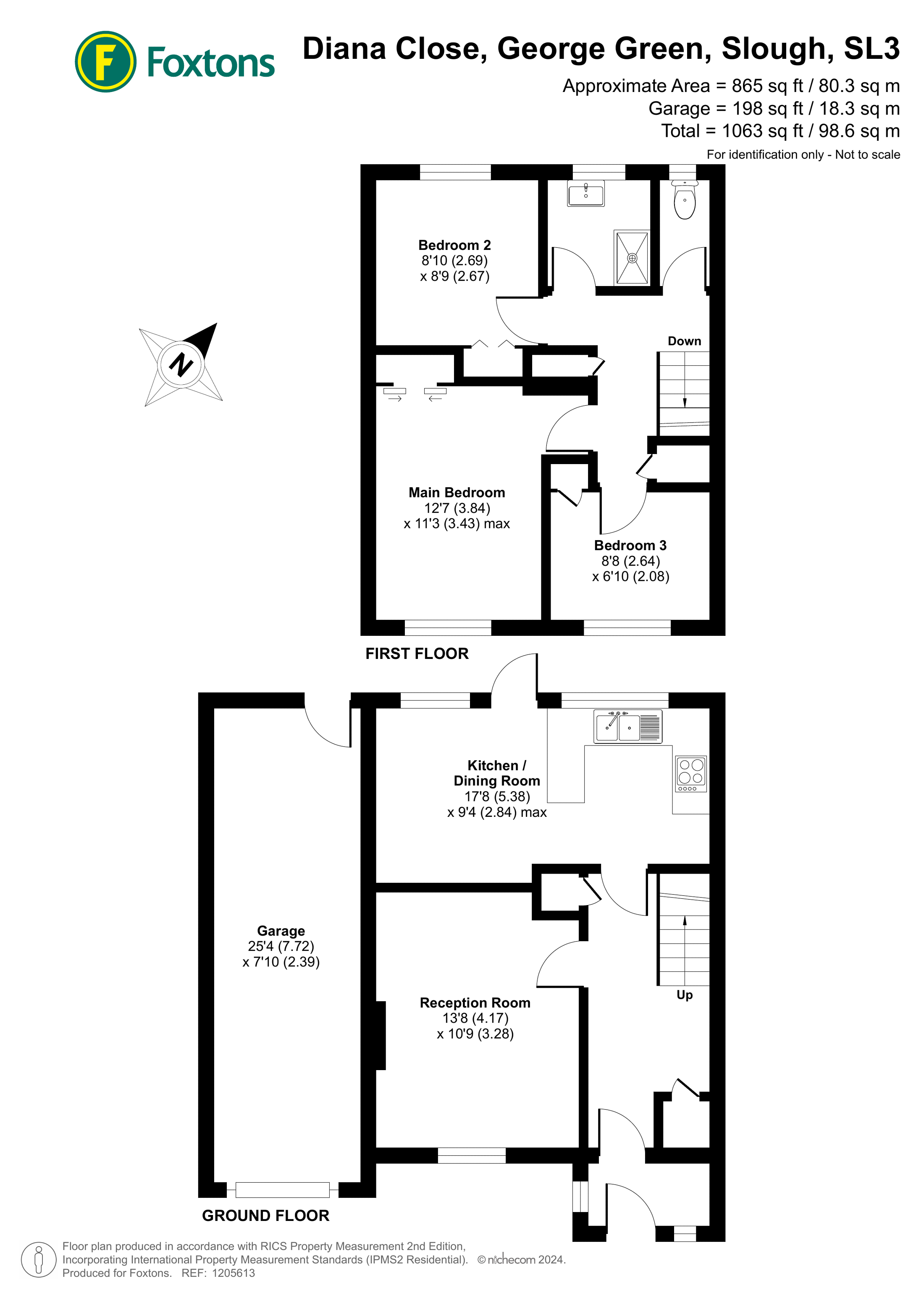 Diana Close, Wexham & Fulmer, Slough SL3, 3 bedroom semidetached house