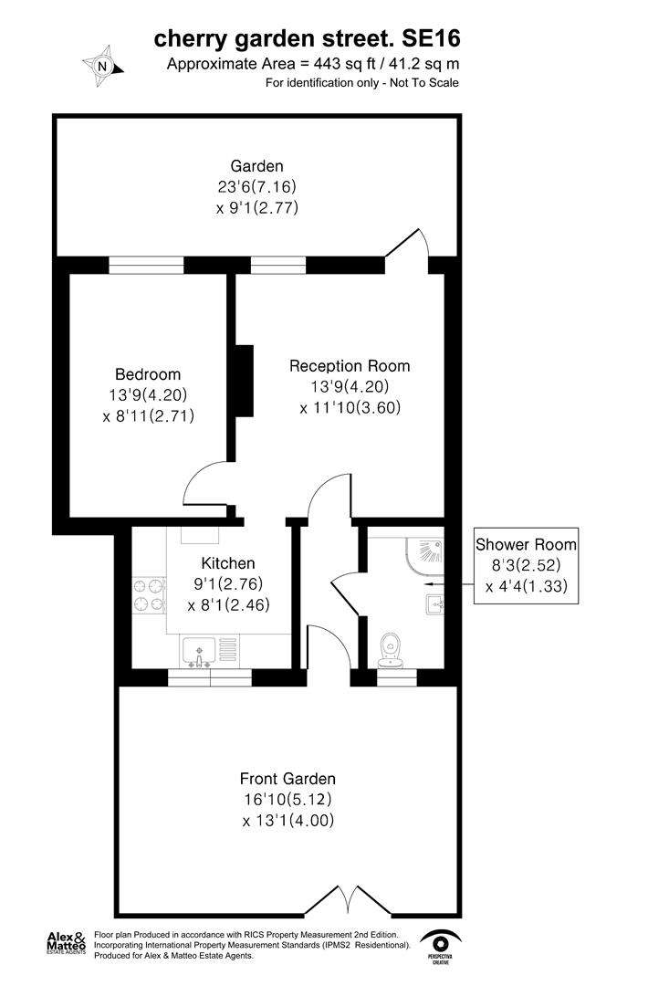 80, Cherry Garden Street, London floorplan