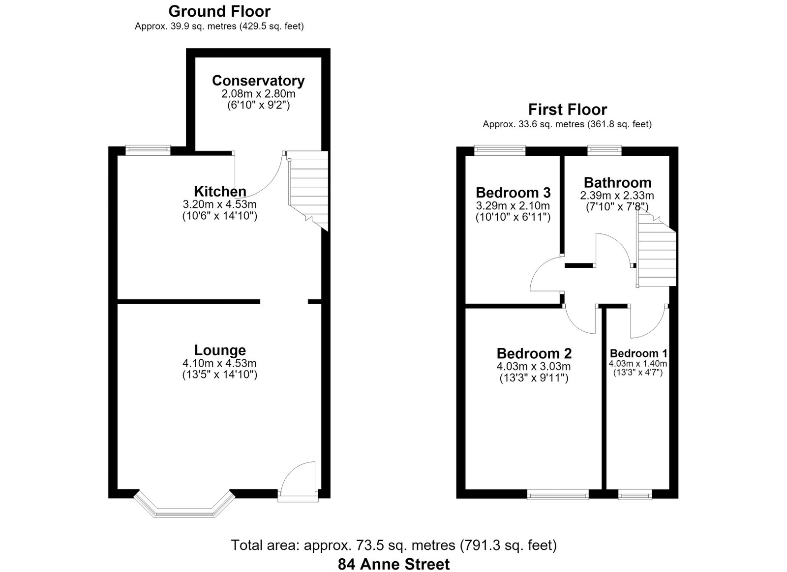 34, Ann Street, Heywood floorplan
