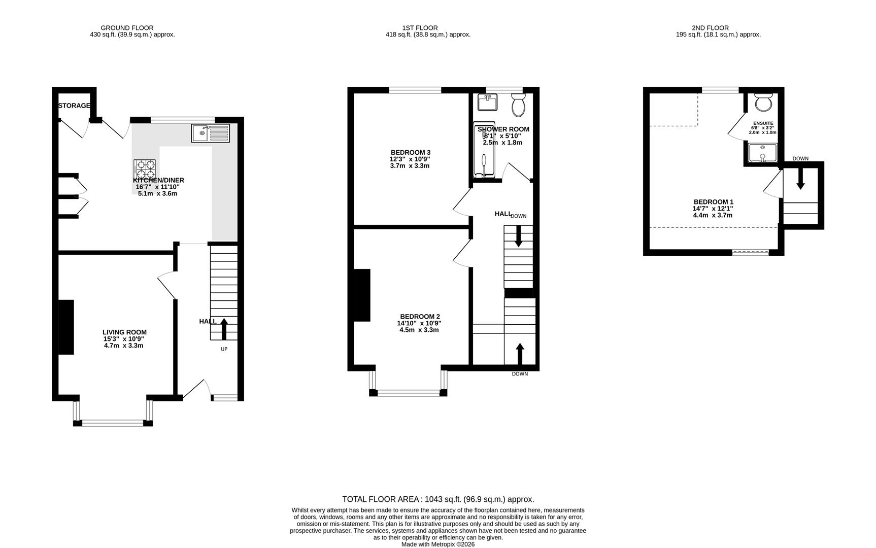 3, All Saints Road, Weymouth floorplan